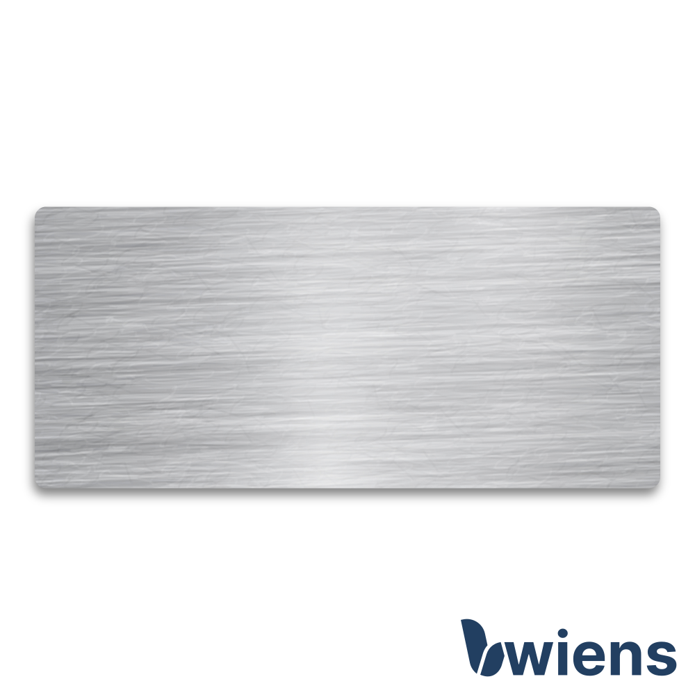 Schild Edelstahl 100x45x2 mm