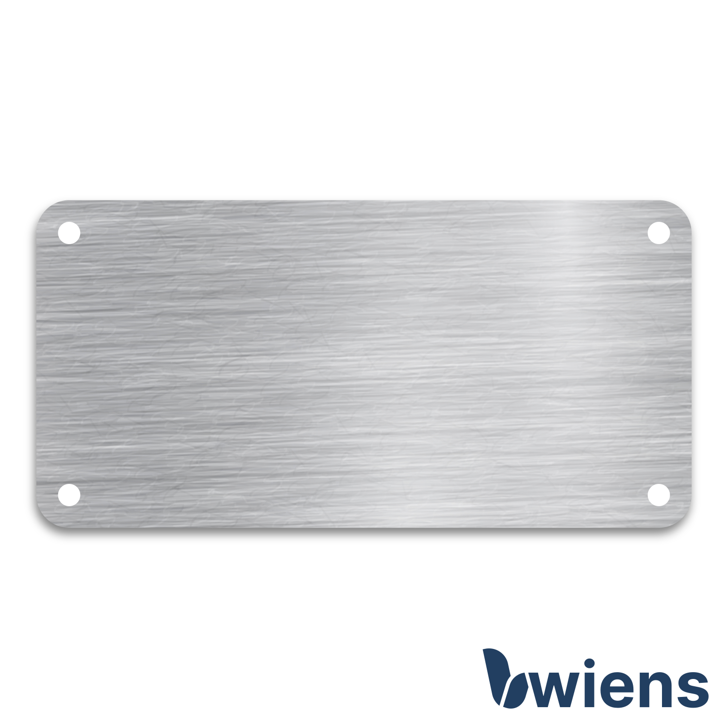 Schild Edelstahl 100x50x1,5 mm