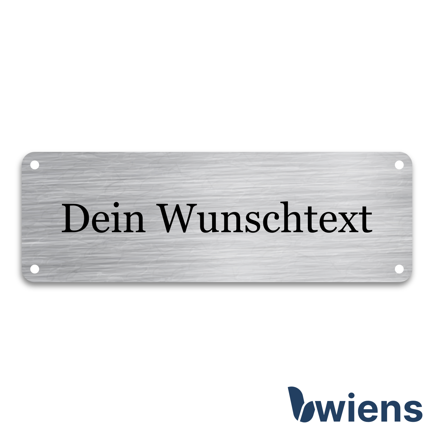 Schild Edelstahl 150x50x1,5 | viele Motive