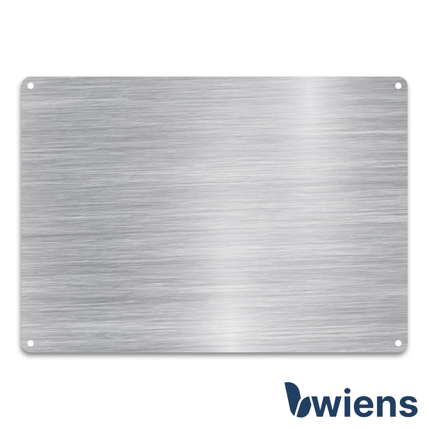 Schild Edelstahl 210x150x1,5 mm