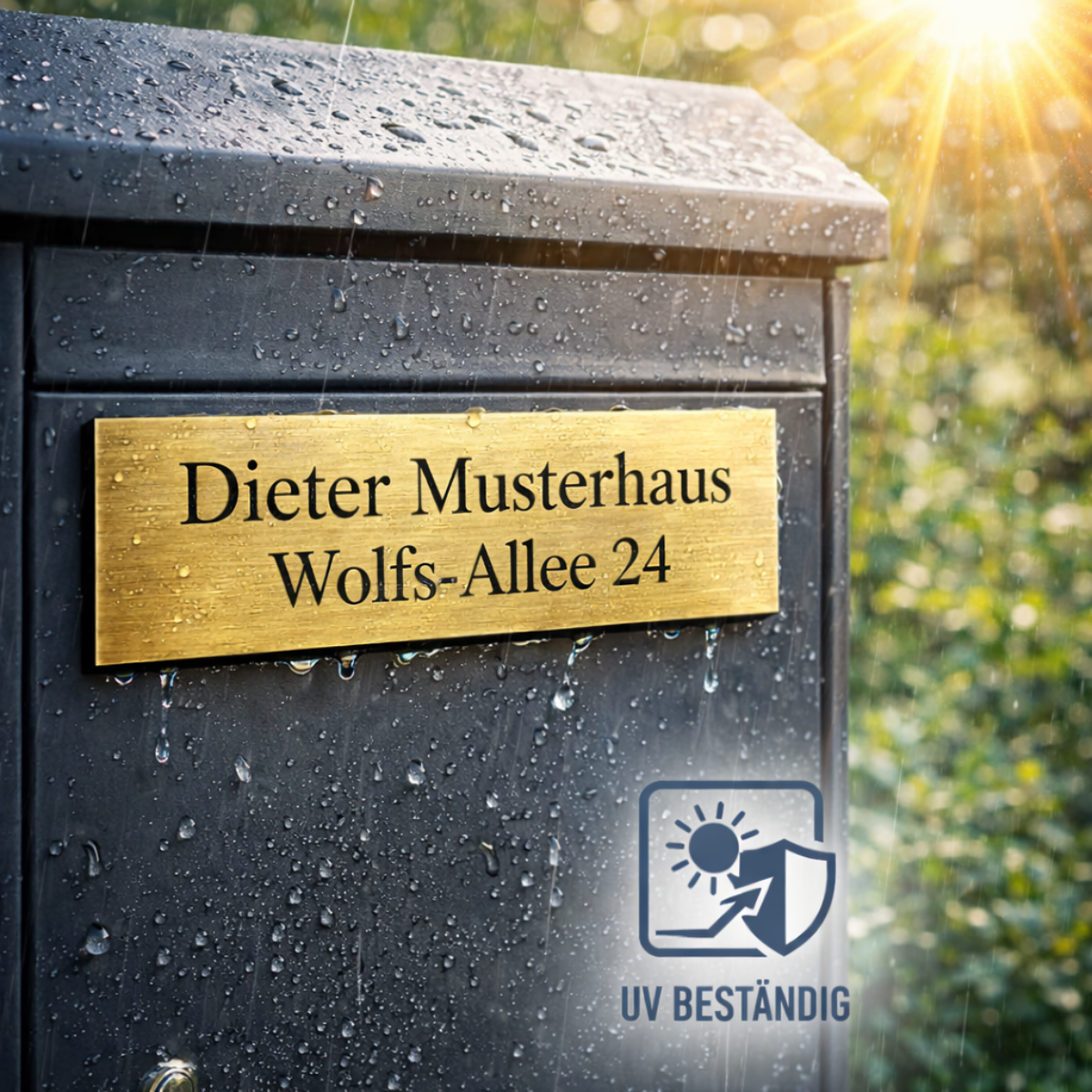 Kunststoffschild Selbstklebend 0,8mm mit Gravur | BREIT