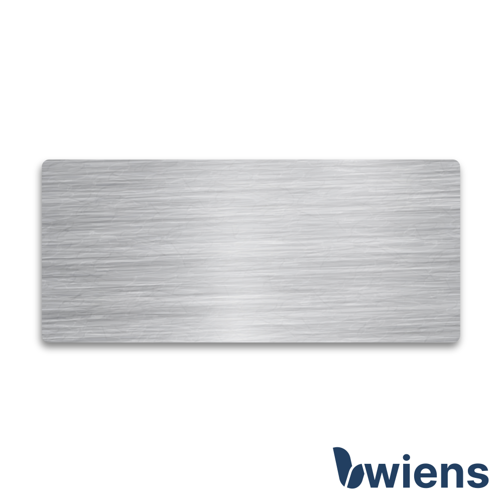 Schild Edelstahl 80x35x2 mm