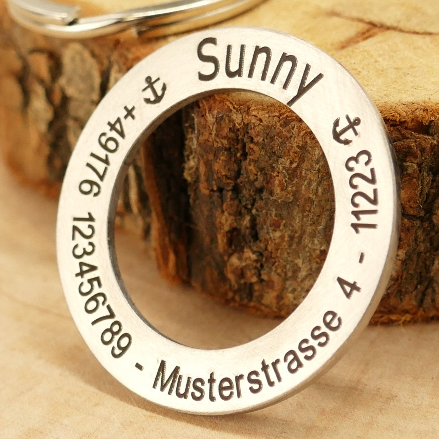 Hundemarke mit Gravur | Donut 30mm - Wiens3d