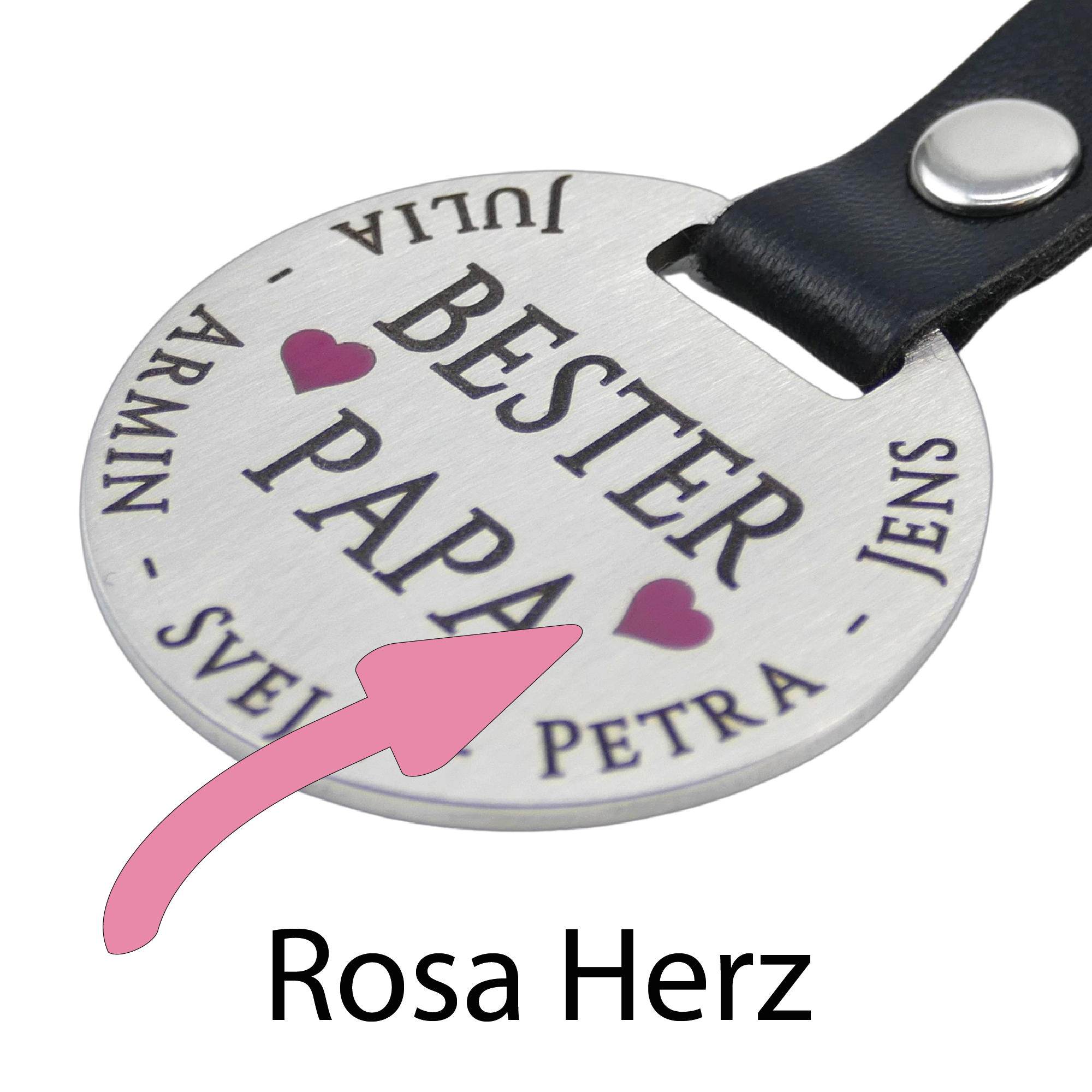 Schlüsselanhänger Bester Papa - Wiens3d