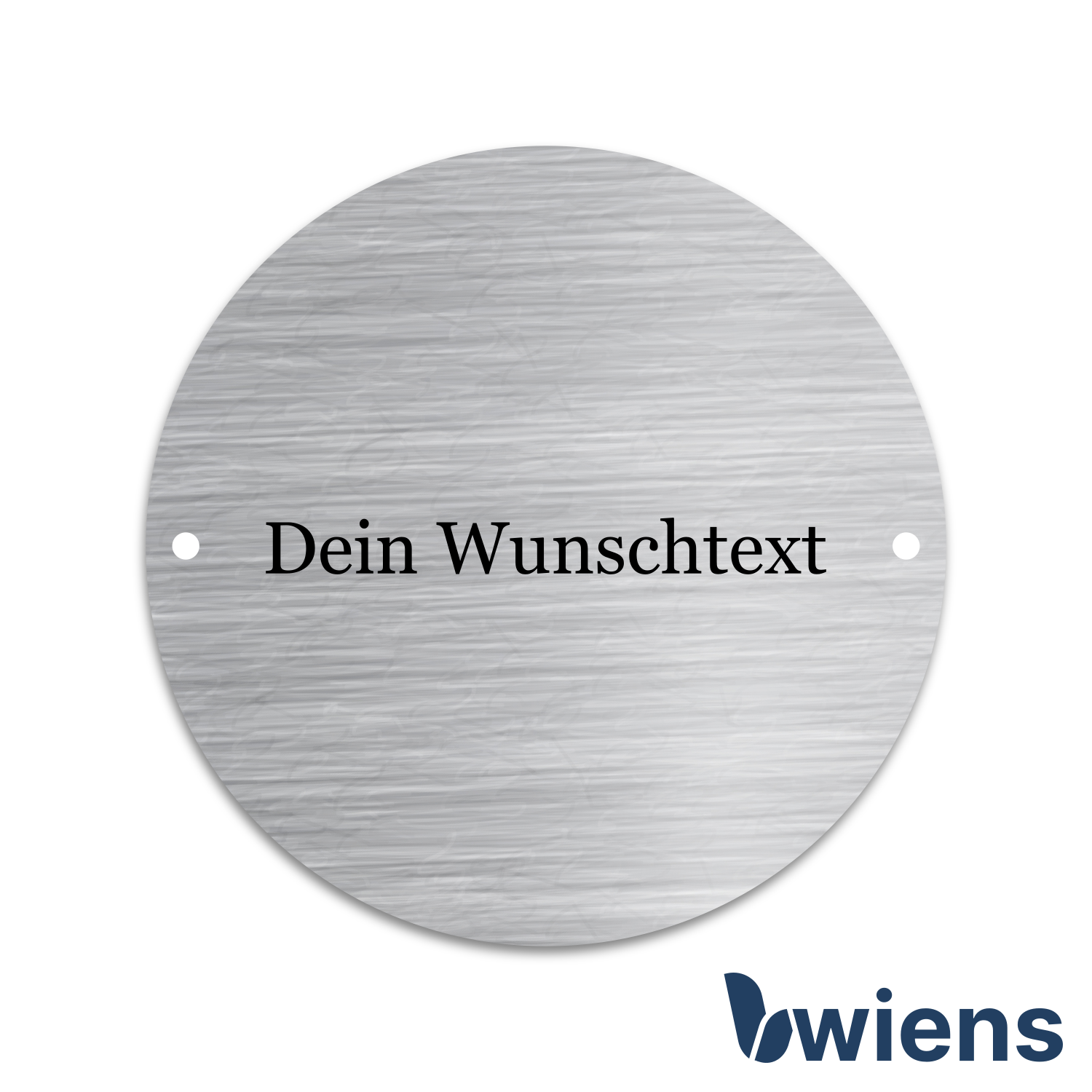 Schild Edelstahl D100x1,5 mm