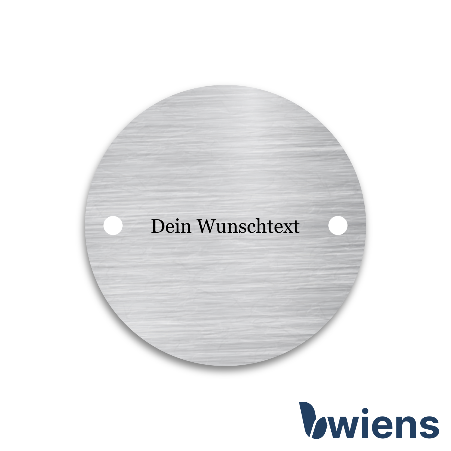Schild Edelstahl D50x1,5 mm
