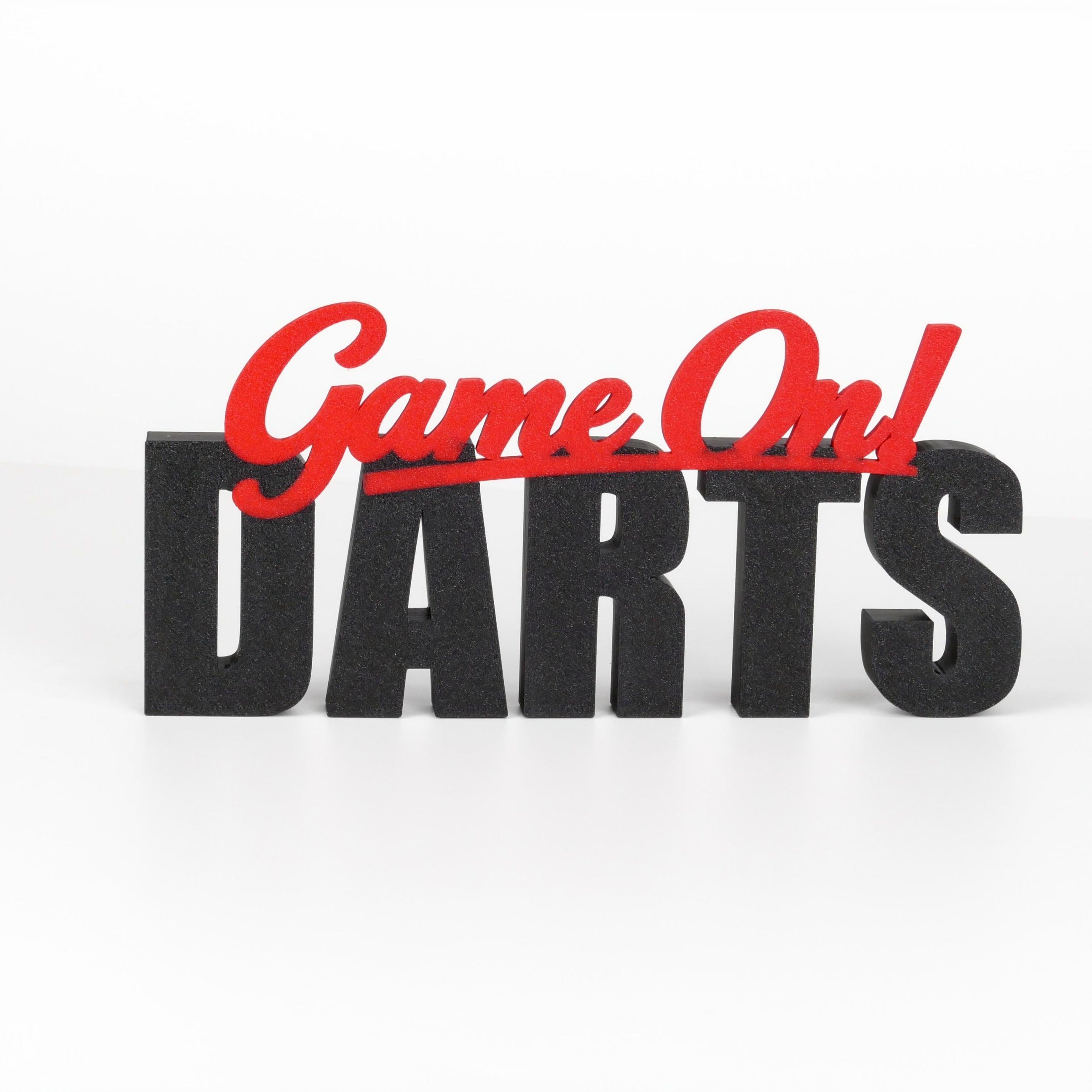 DARTS Game On Aufsteller – Deko für Dartspieler