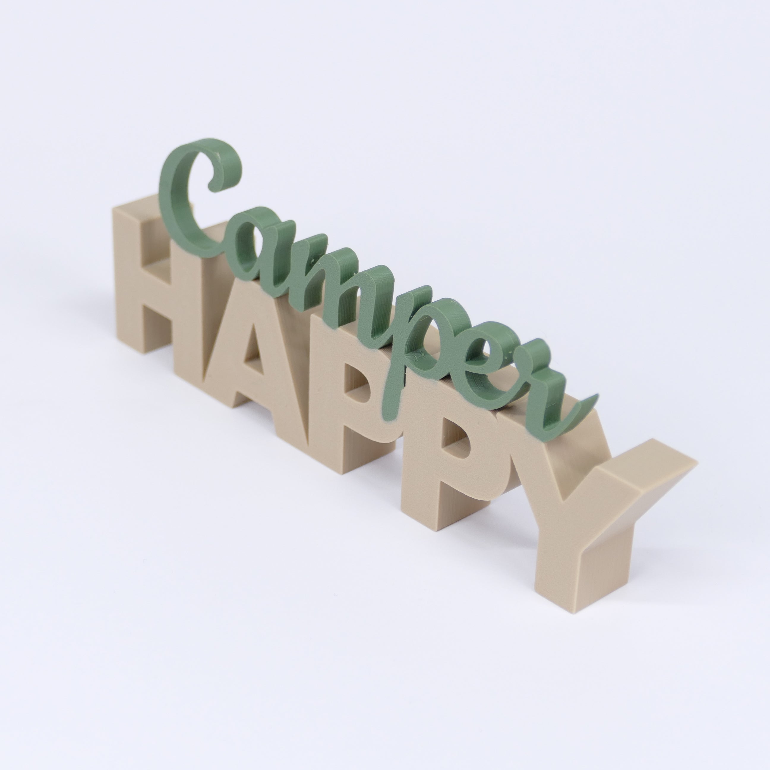 HAPPY Camper Schriftzug Deko 3D Aufsteller
