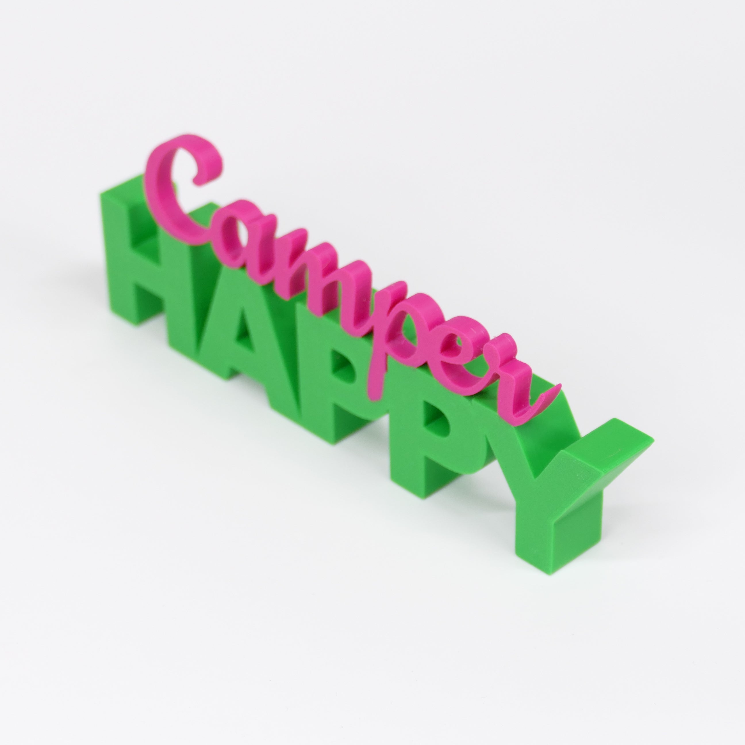 HAPPY Camper Schriftzug Deko 3D Aufsteller