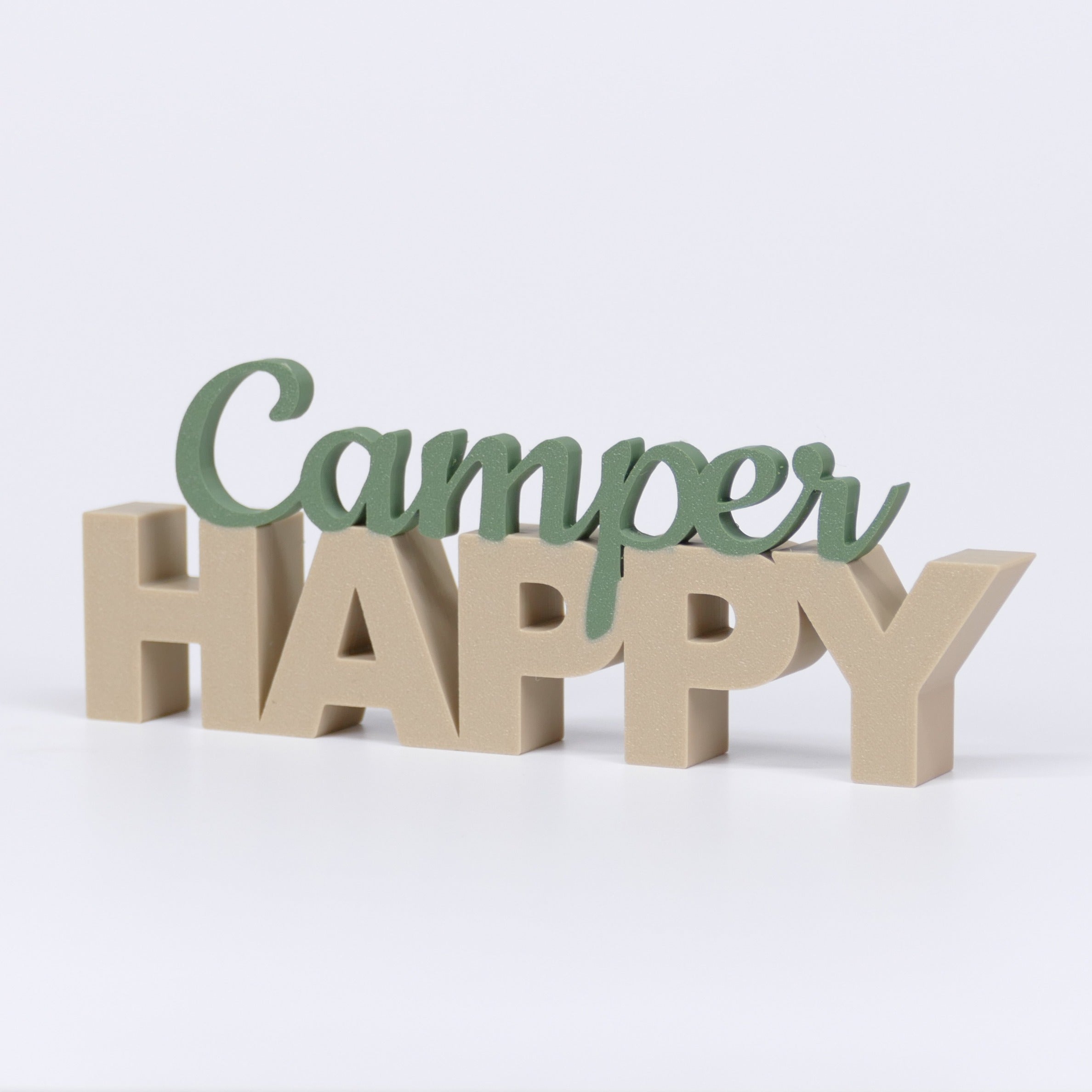 HAPPY Camper Schriftzug Deko 3D Aufsteller