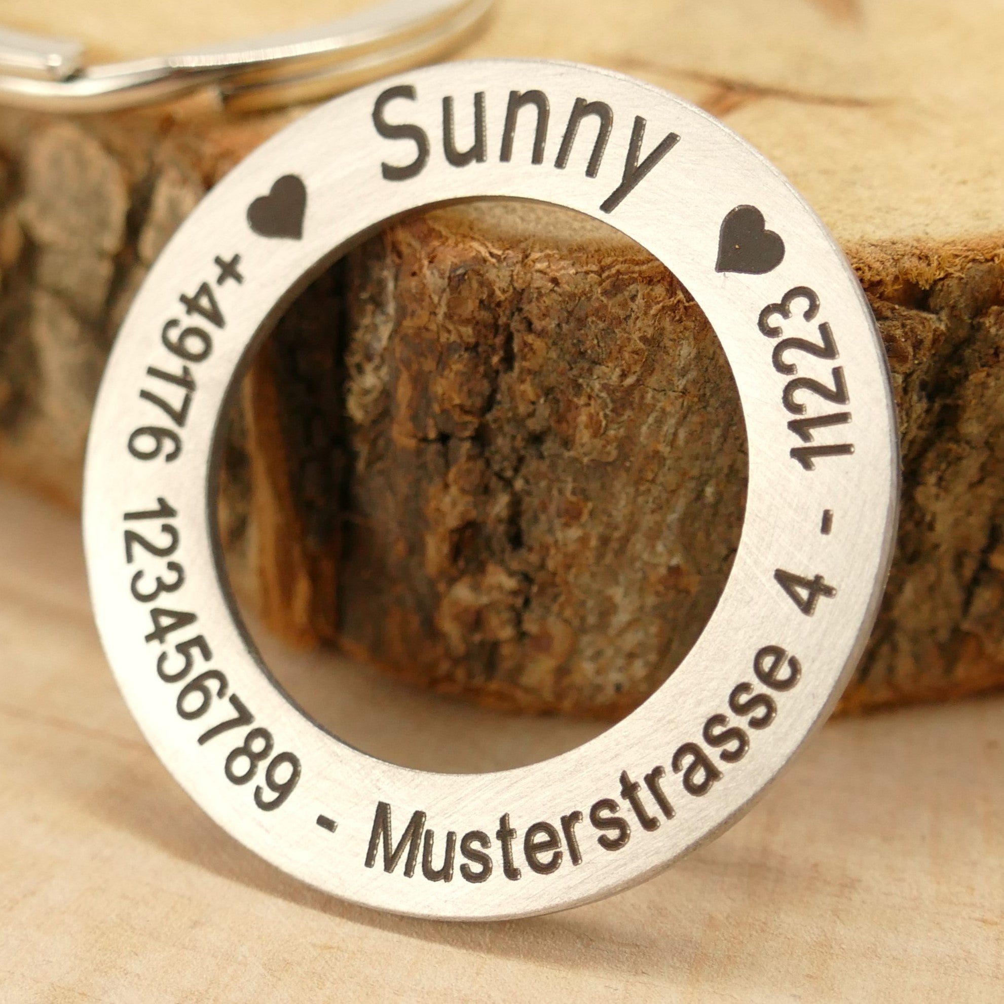 Hundemarke mit Gravur | Donut 30mm - Wiens3d