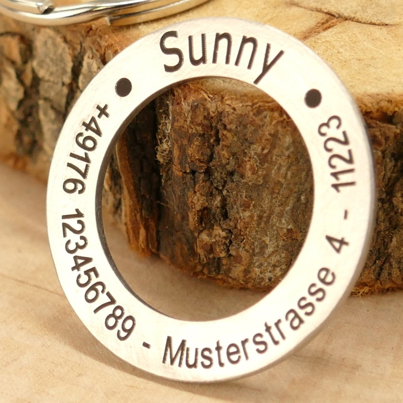 Hundemarke mit Gravur | Donut 30mm - Wiens3d
