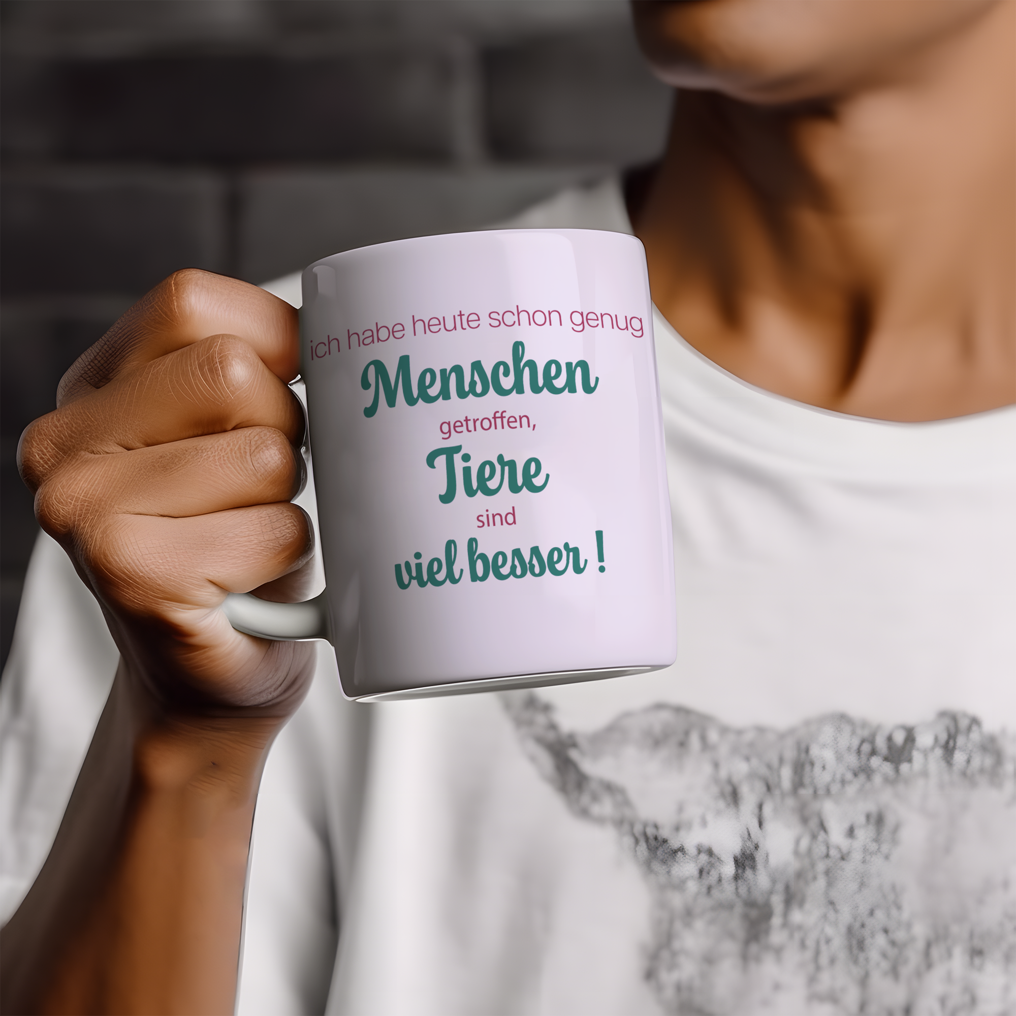 Tasse - Tiere sind besser | TA_CW_0005 - Wiens3d
