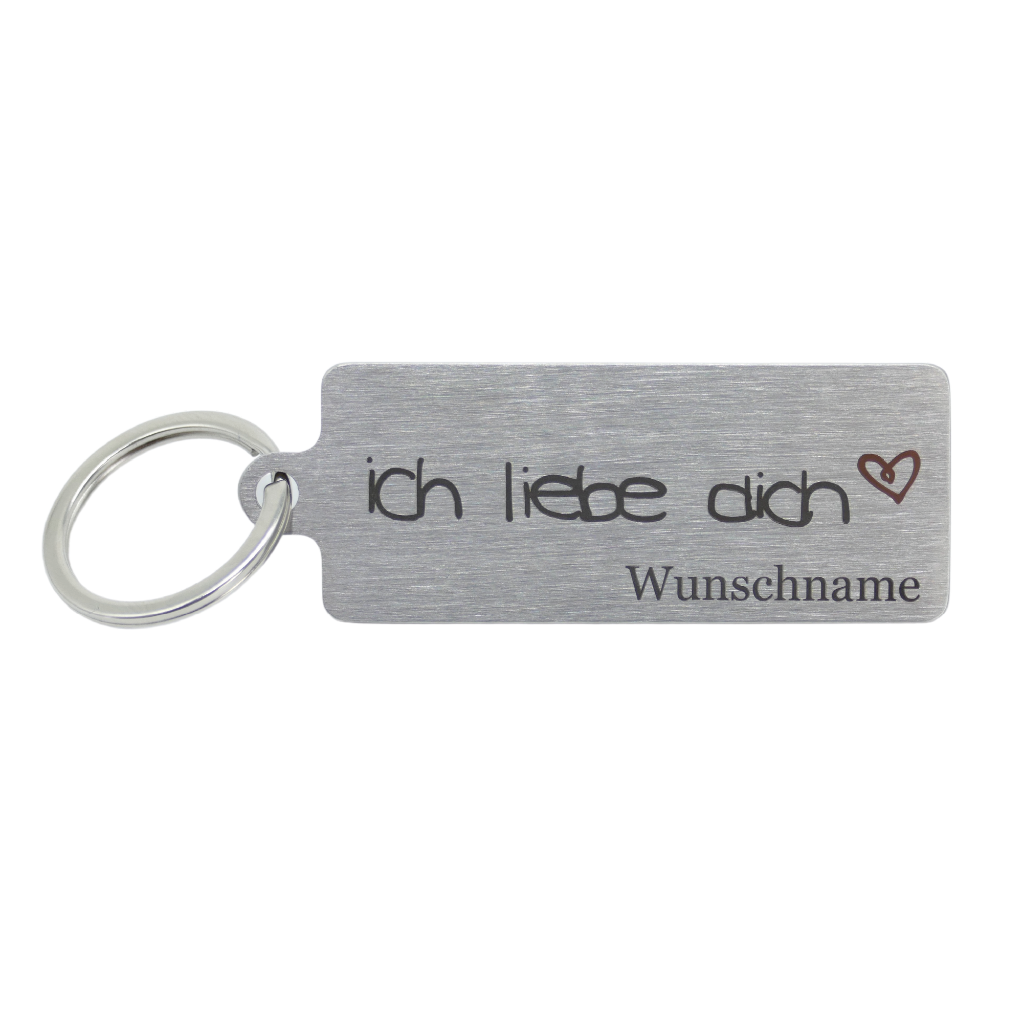 Schlüsselanhänger "ich liebe dich" mit Wunschnamen - Wiens3d