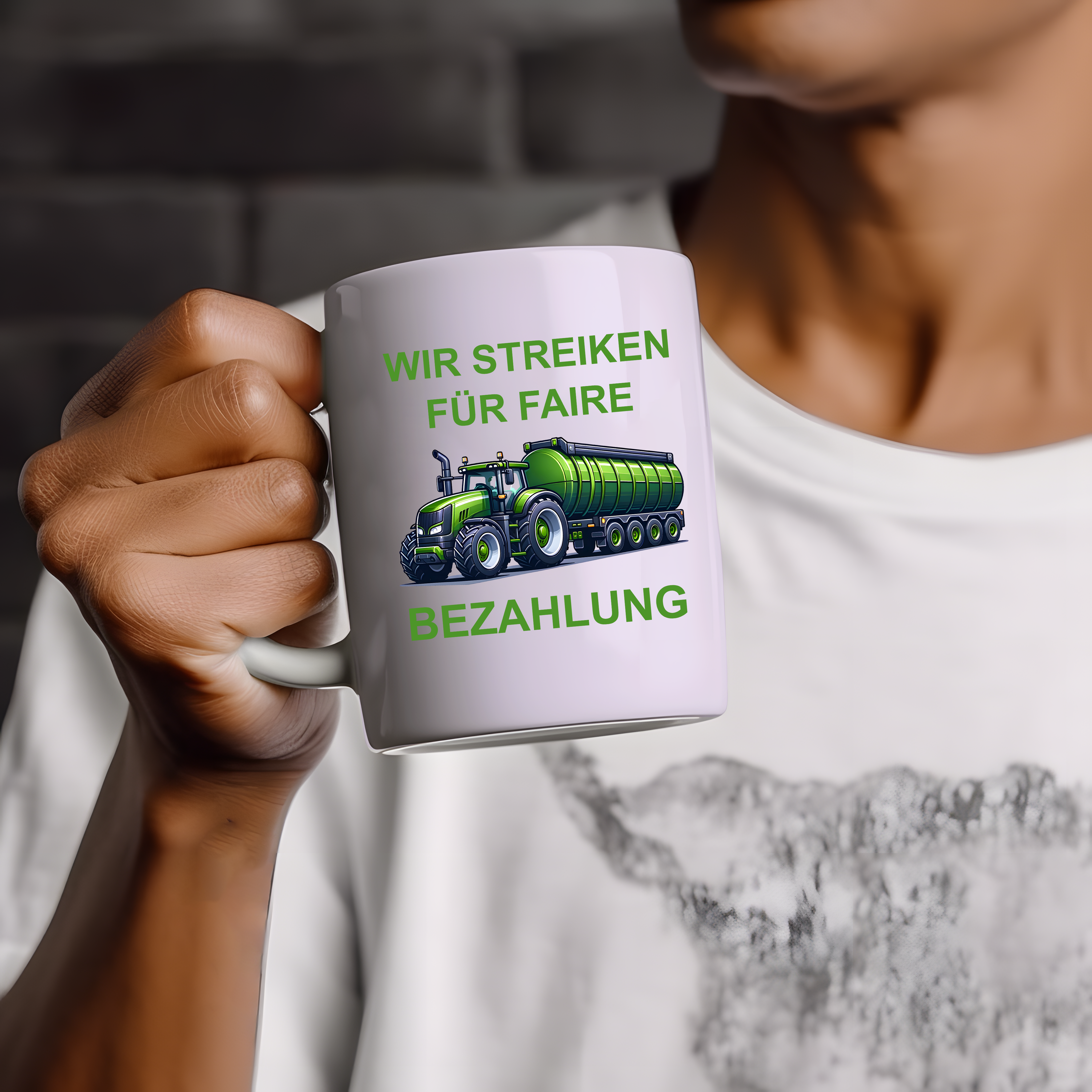 Landwirt Bauer Streik Tasse - Wiens3d