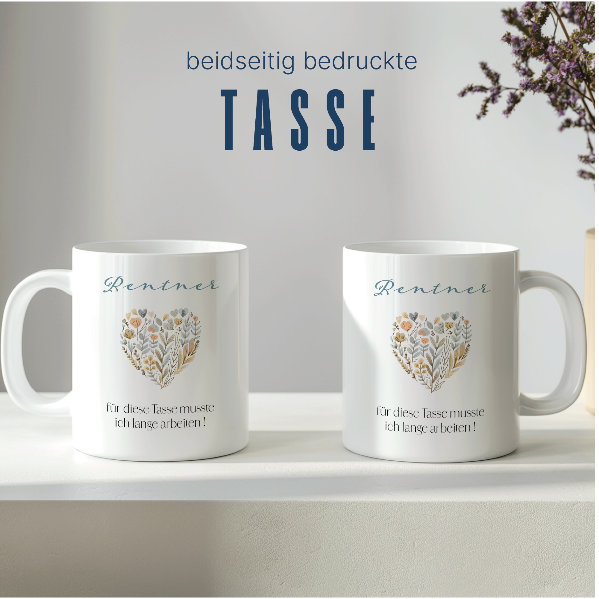 Rentner /-in Tasse - für die Tasse musste ich lange arbeiten | 330 ml - 0080 / 0080_1 - Wiens3d