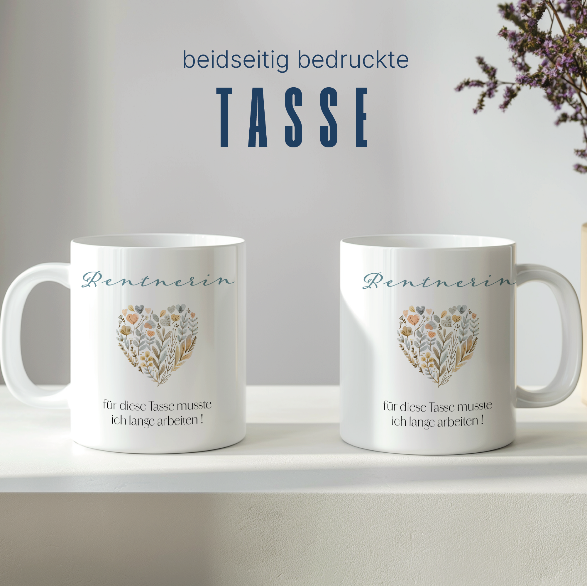 Rentner /-in Tasse - für die Tasse musste ich lange arbeiten | 330 ml - 0080 / 0080_1 - Wiens3d