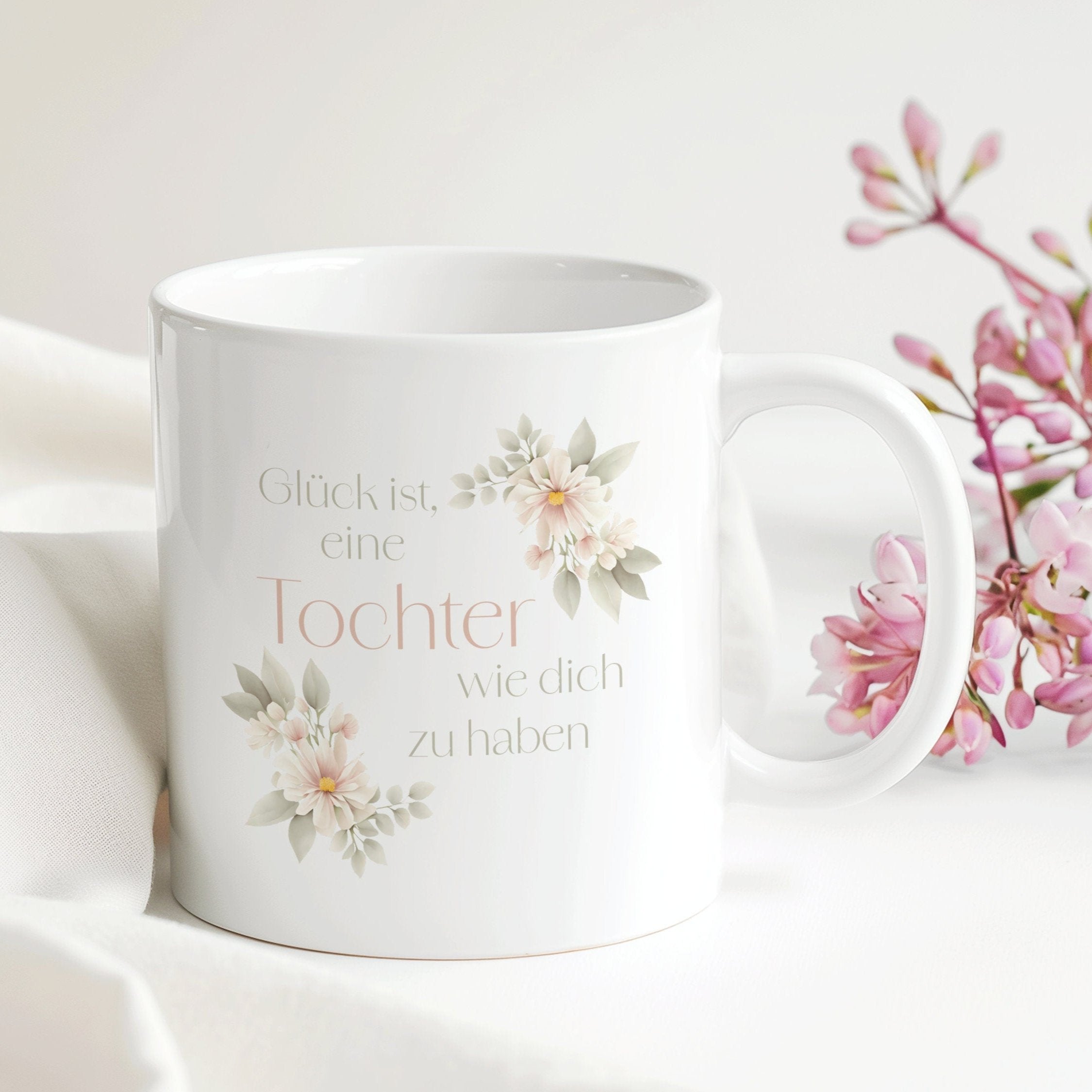 Tochter Tasse Muttertag | Geschenk Muttertag Geburtstag Weihnachten Ostern 330 ml - 0027