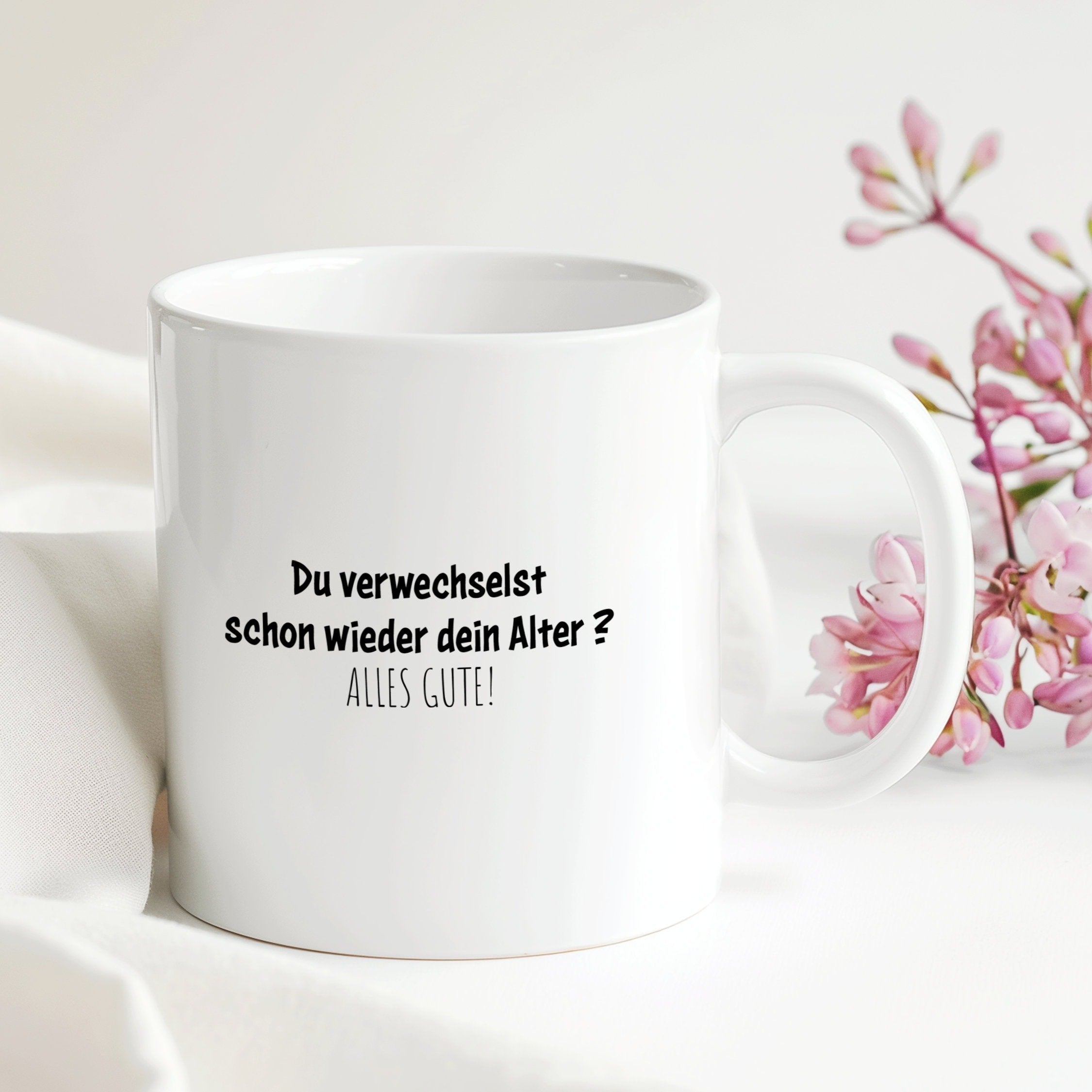 Tasse Geburtstag Alter | Geburtstag Geschenk Wichteln Arbeit | 330 ml - 0208