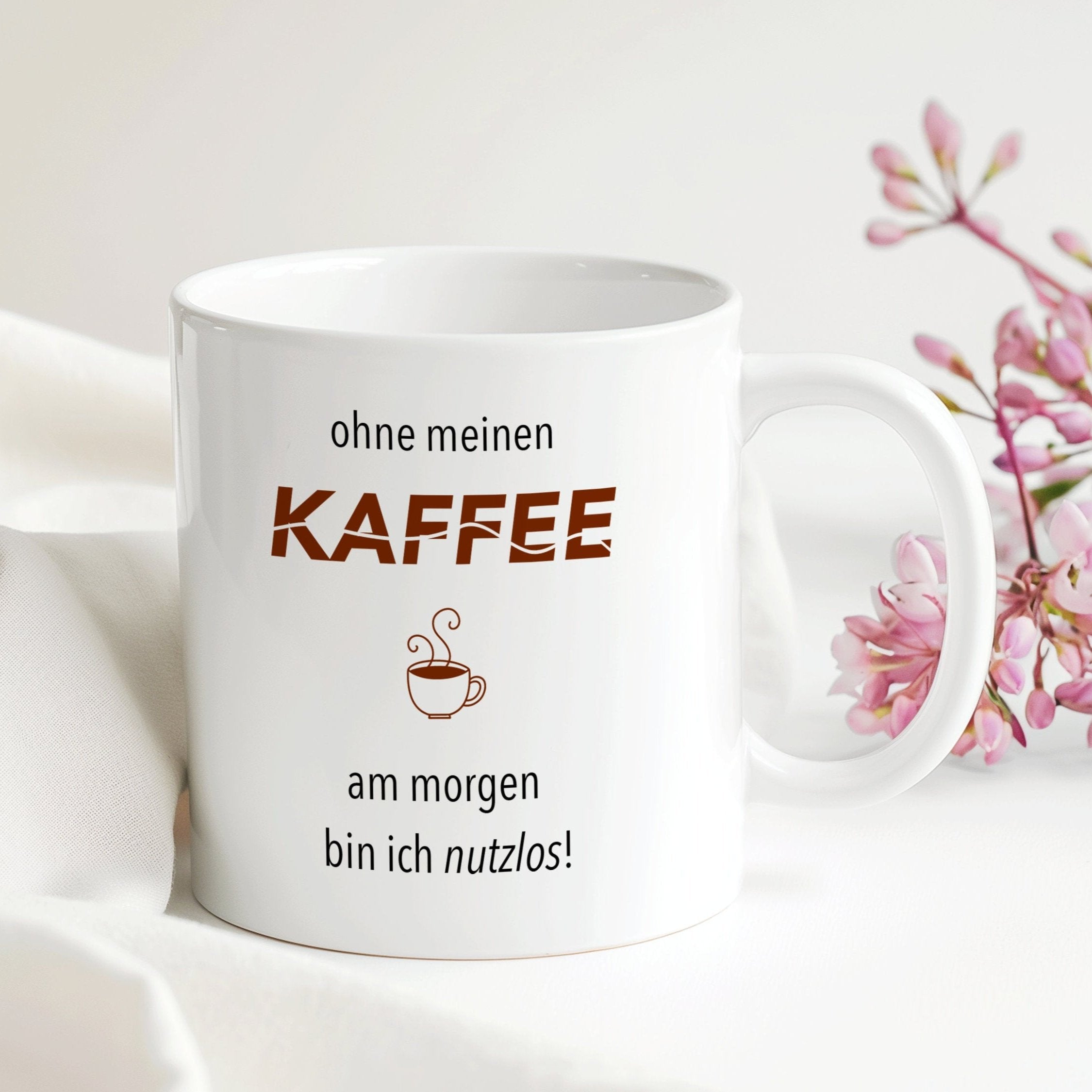 Spruch Tasse Kaffee | Geschenk Geburtstag Weihnachten Ostern 330 ml | 0167