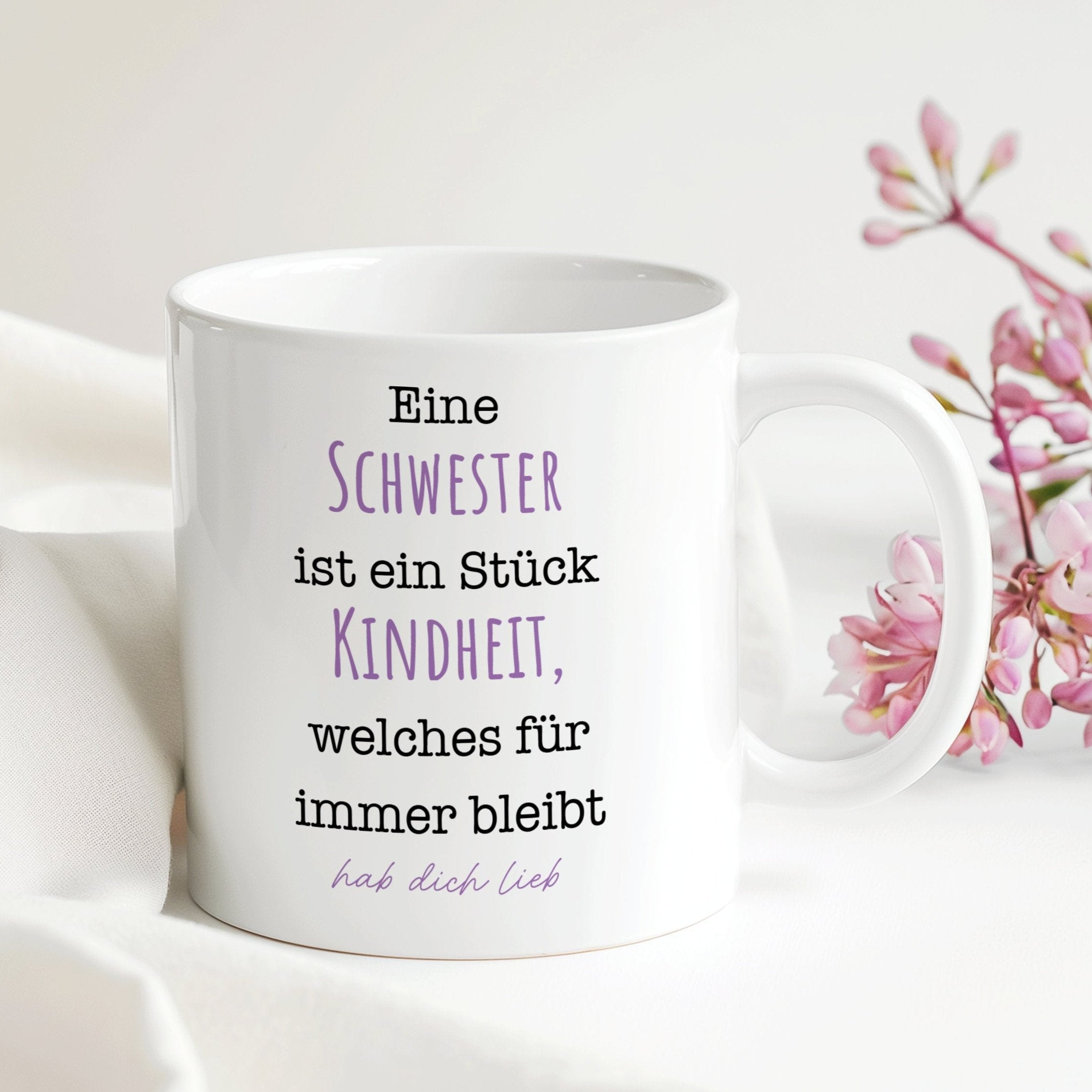 Tasse für Geschwister | Weihnachten Muttertag Geburtstag Geschenk Arbeit | 330 ml - 0230, 0231