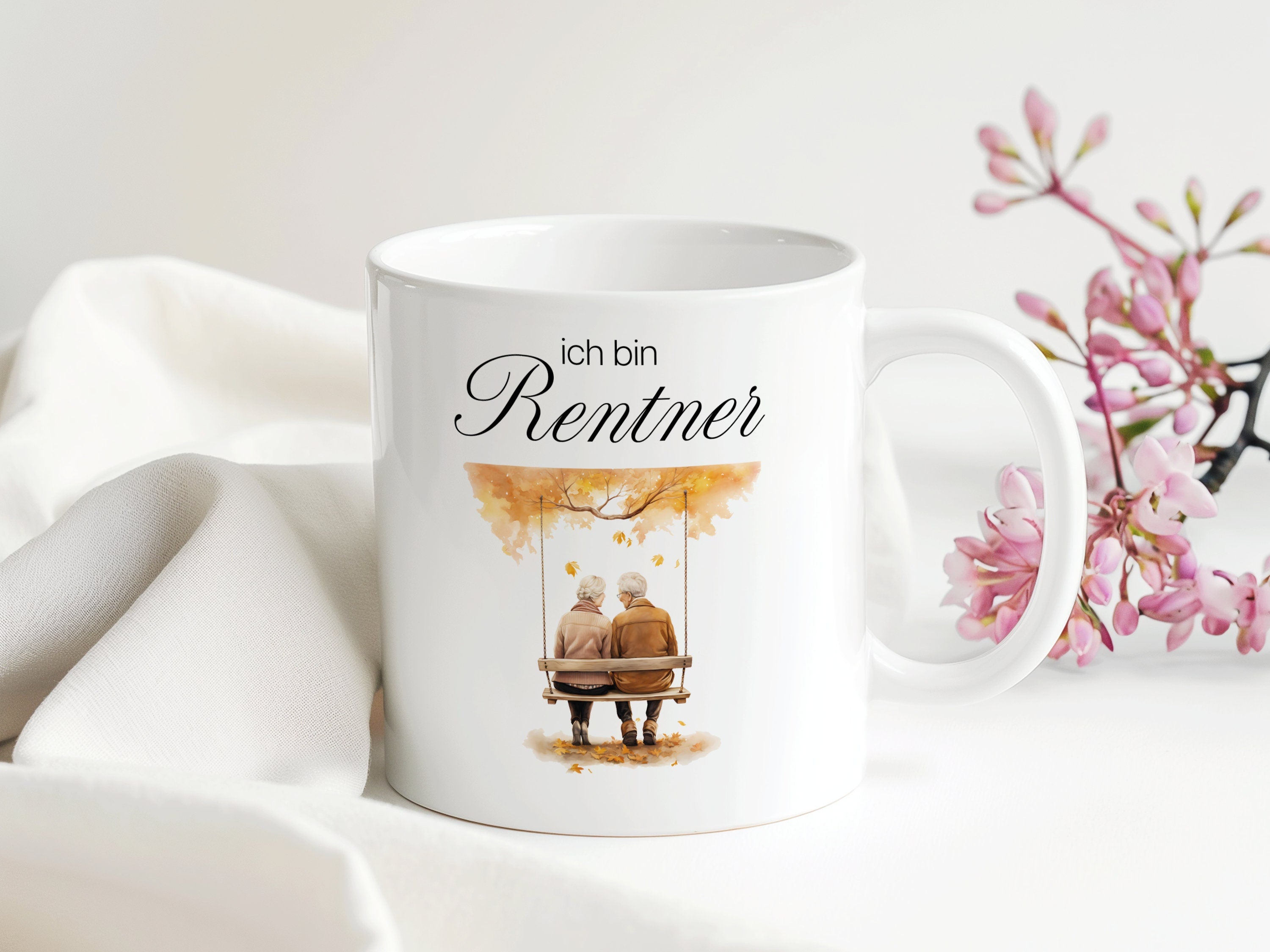 ich bin Rentner/-in Tasse | Geschenk Geburtstag Weihnachten Valentinstag Arbeitskollegen | 330 ml - 0283, 0284