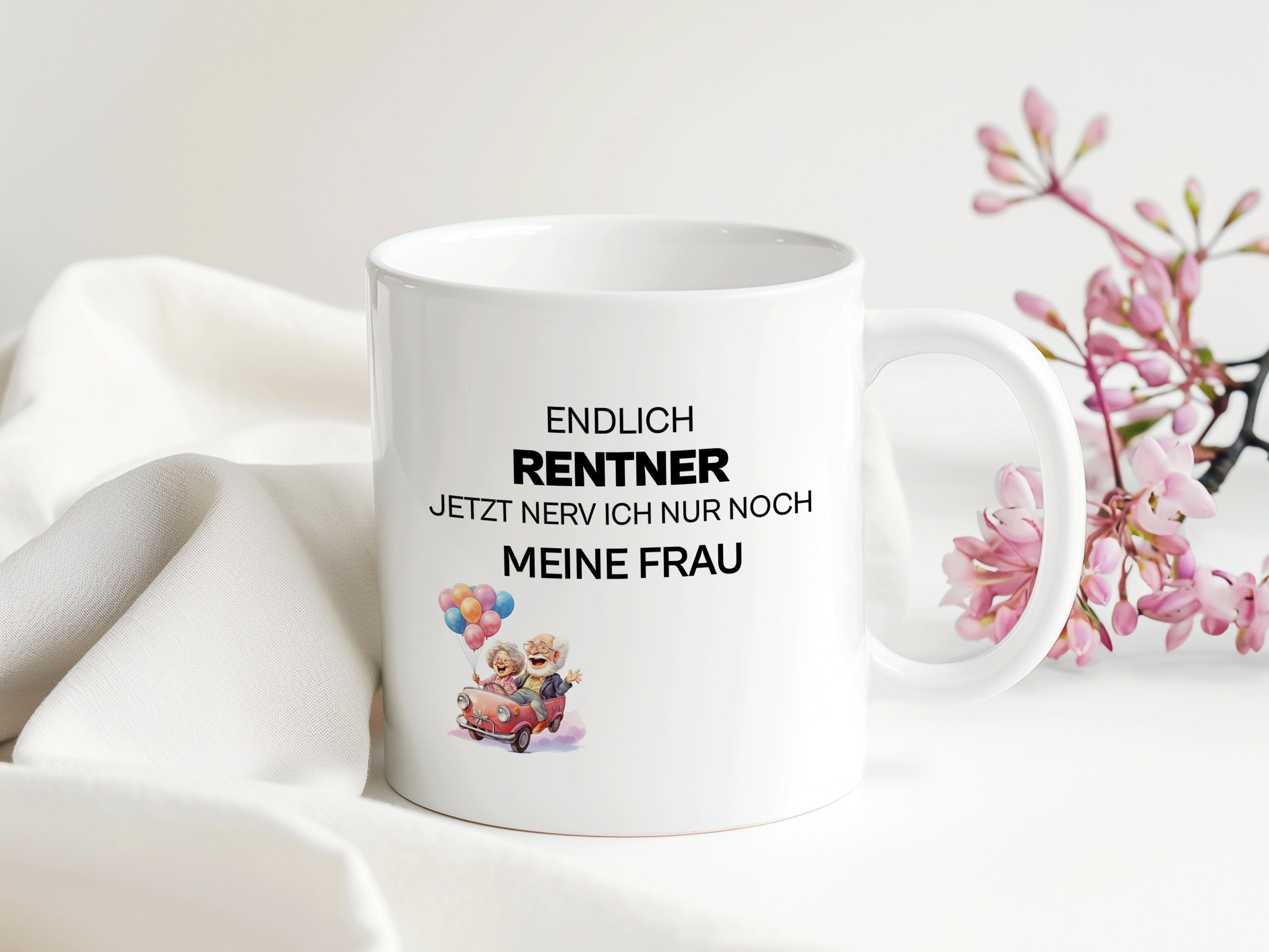 Nervige Rentner/-in Tasse | Geschenk Geburtstag Weihnachten Arbeitskollegen | 330 ml - 0276, 0277