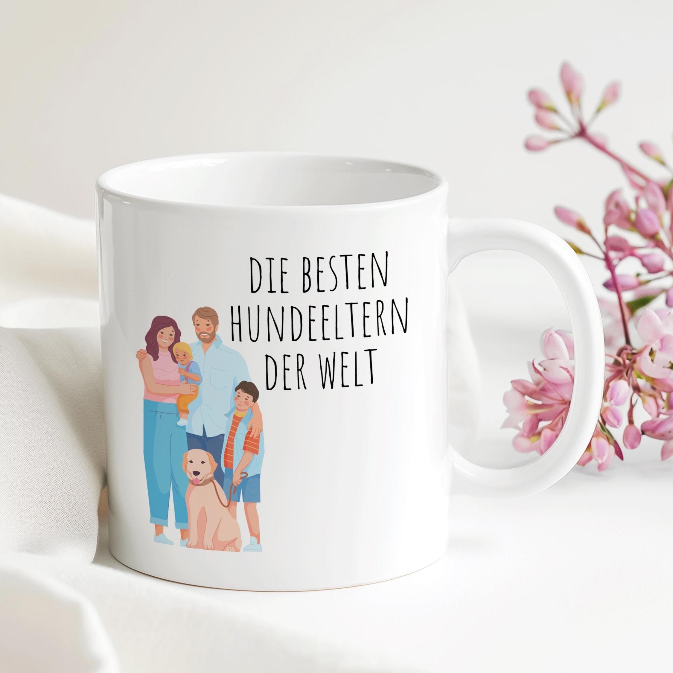 Hunde-Eltern Tasse | Geschenk Geburtstag Weihnachten Ostern 330 ml - 0326