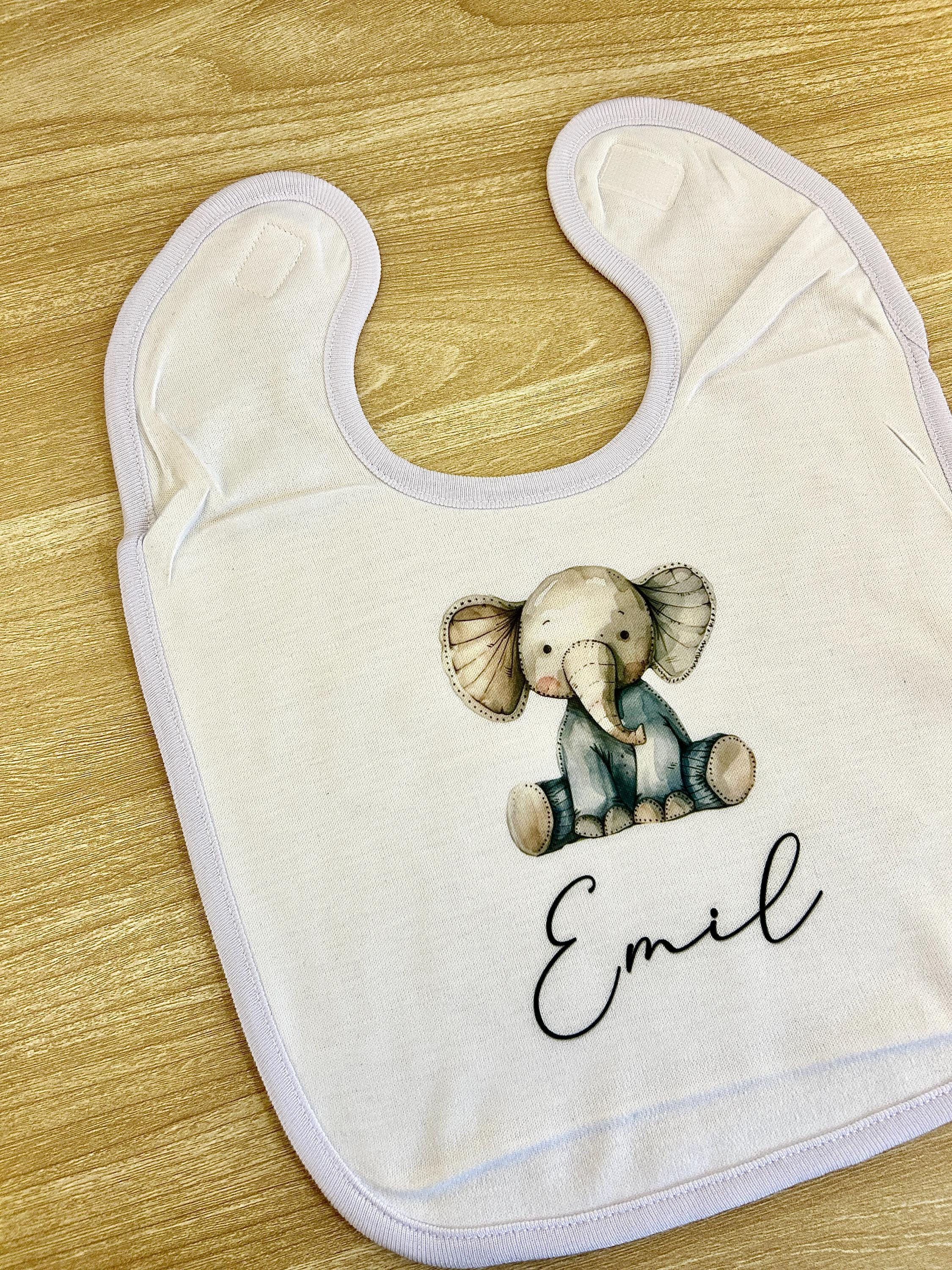 Lätzchen Personalisiert mit vielen Motiven Mädchen Junge | Geschenk zur Geburt | Babyparty | 0001