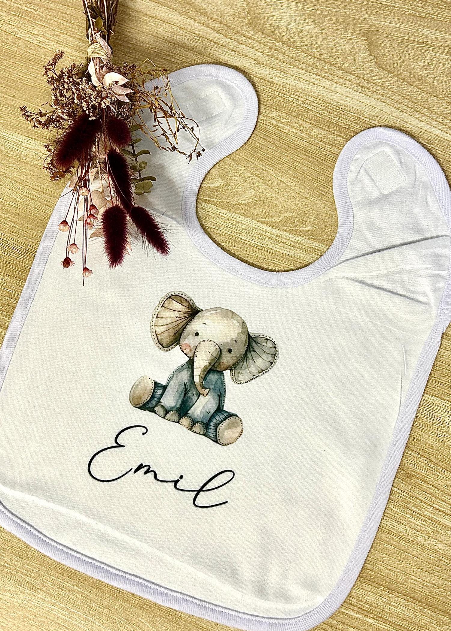 Lätzchen Personalisiert mit vielen Motiven Mädchen Junge | Geschenk zur Geburt | Babyparty | 0001