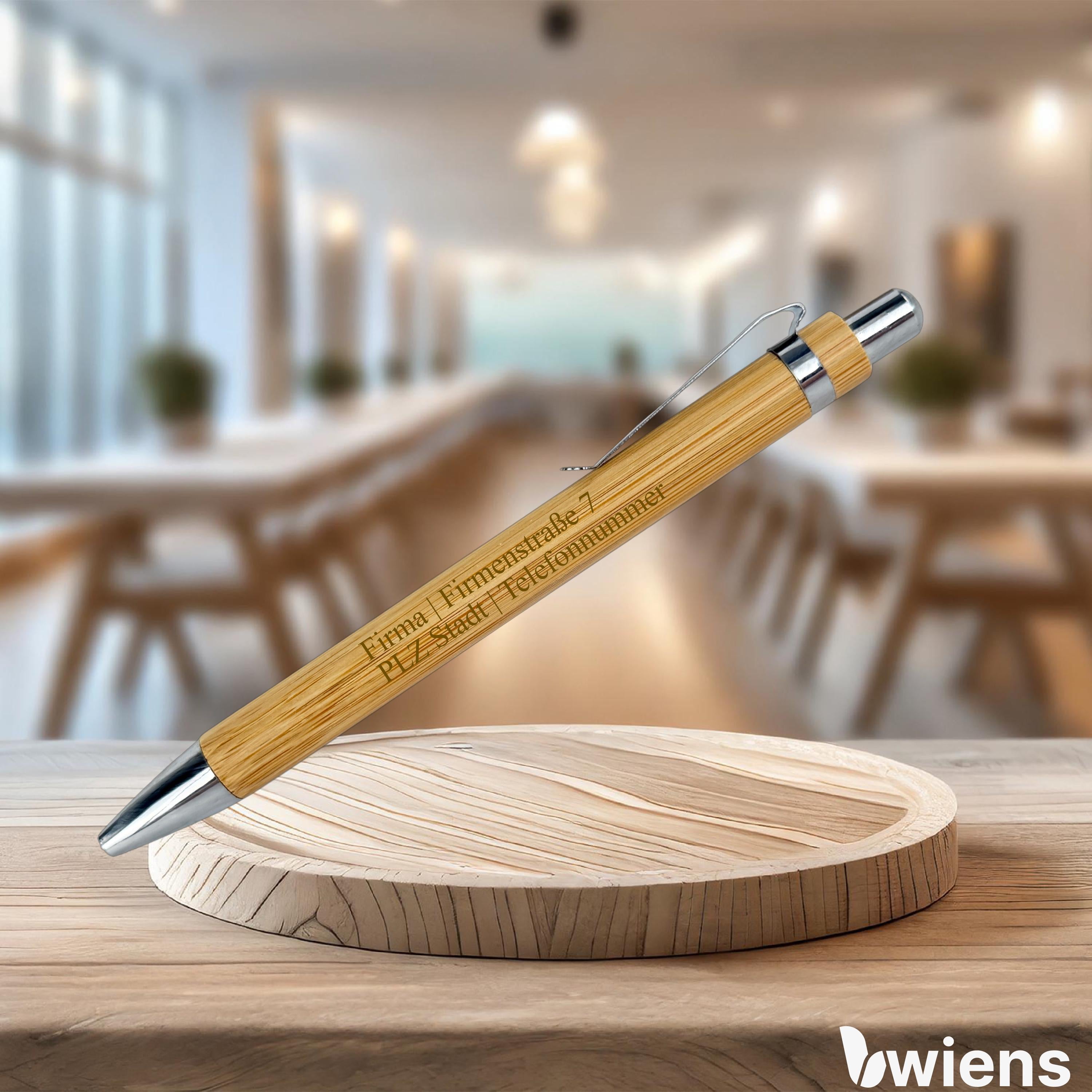 Personalisierter Kugelschreiber mit Gravur Geschenk für Opa Oma Papa Mama Vater Mutter Patenonkel Patentante Onkel Tante Werbeartikel Logo