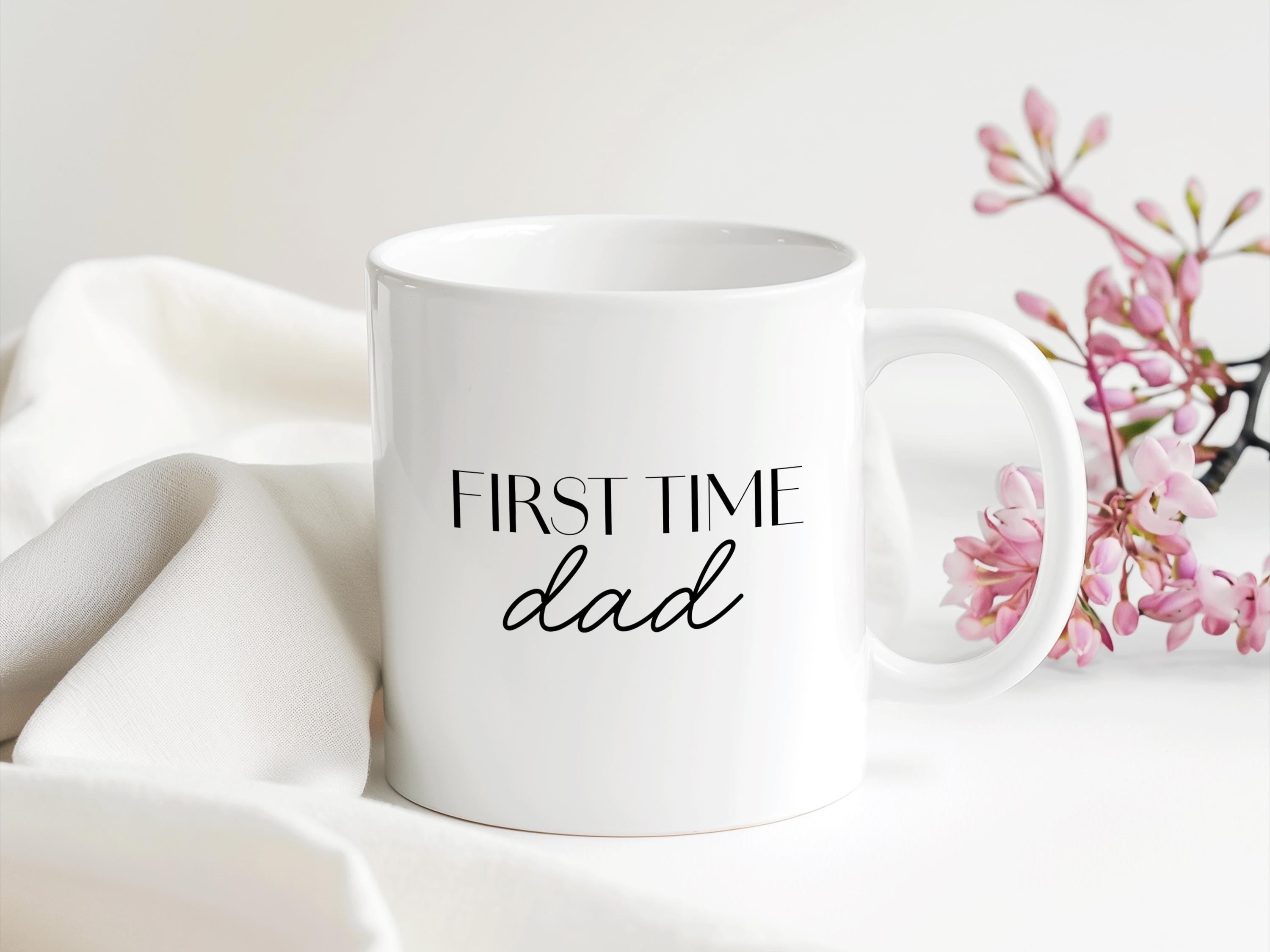 Mom Dad Tasse | Geschenk Geburt Familie Freunde | 330 ml