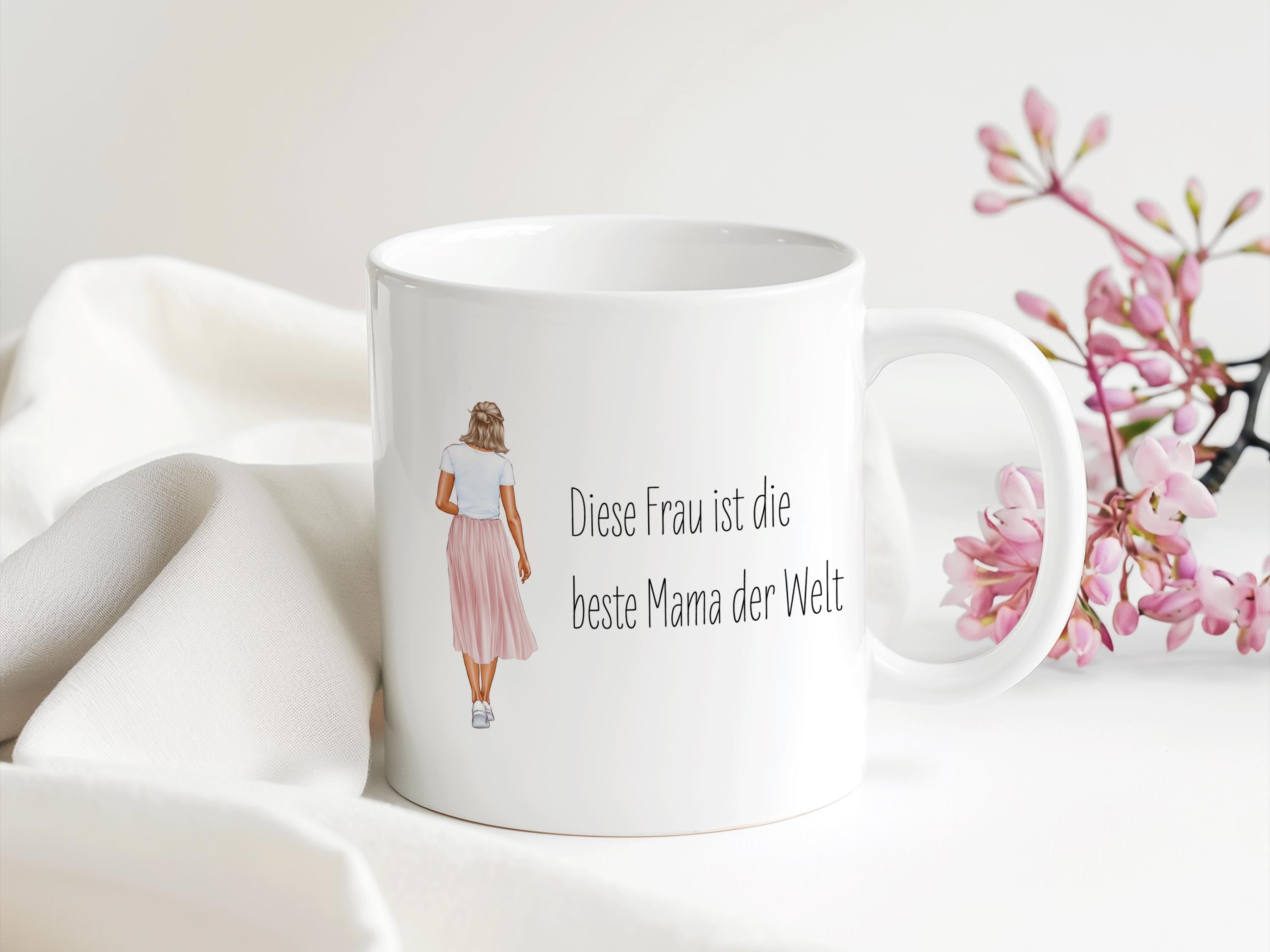 Beste Mama Tasse | Geschenk Muttertag Geburtstag Weihnachten Ostern | 330 ml - 0413
