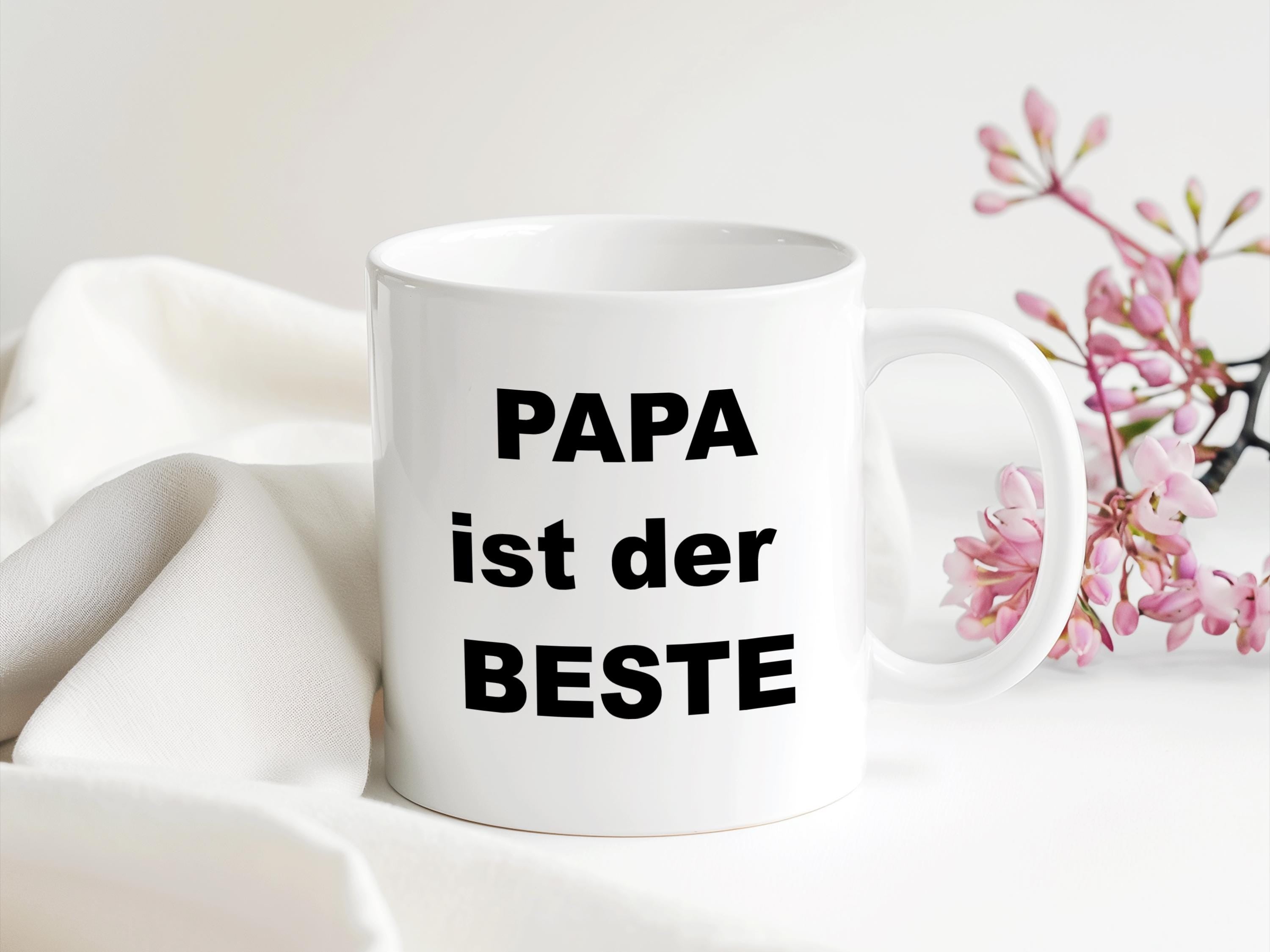 Bester Papa Tasse | Vatertag Geschenk Geburtstag Weihnachten Ostern | 330 ml - 0419