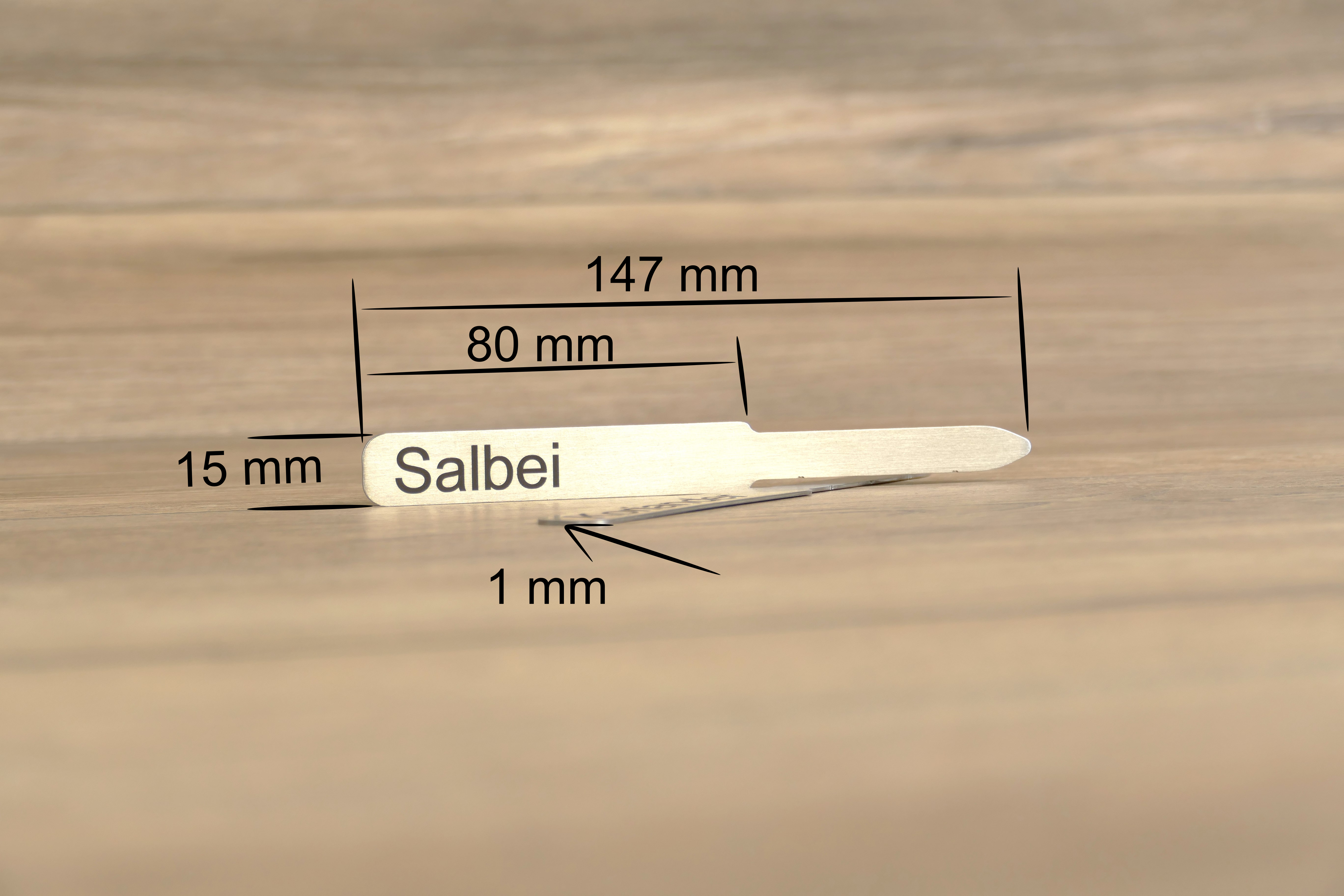 Kräuterschilder / Gemüsestecker aus Edelstahl - Wiens3d