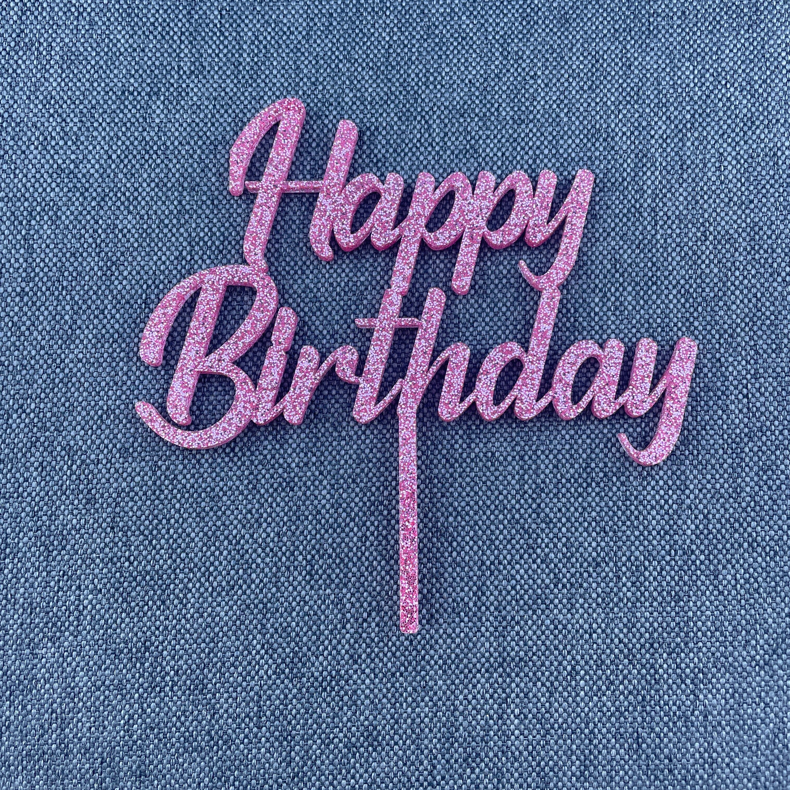 Happy Birthday | Cake Topper | Tortenstecker | viele Farben - Wiens3d