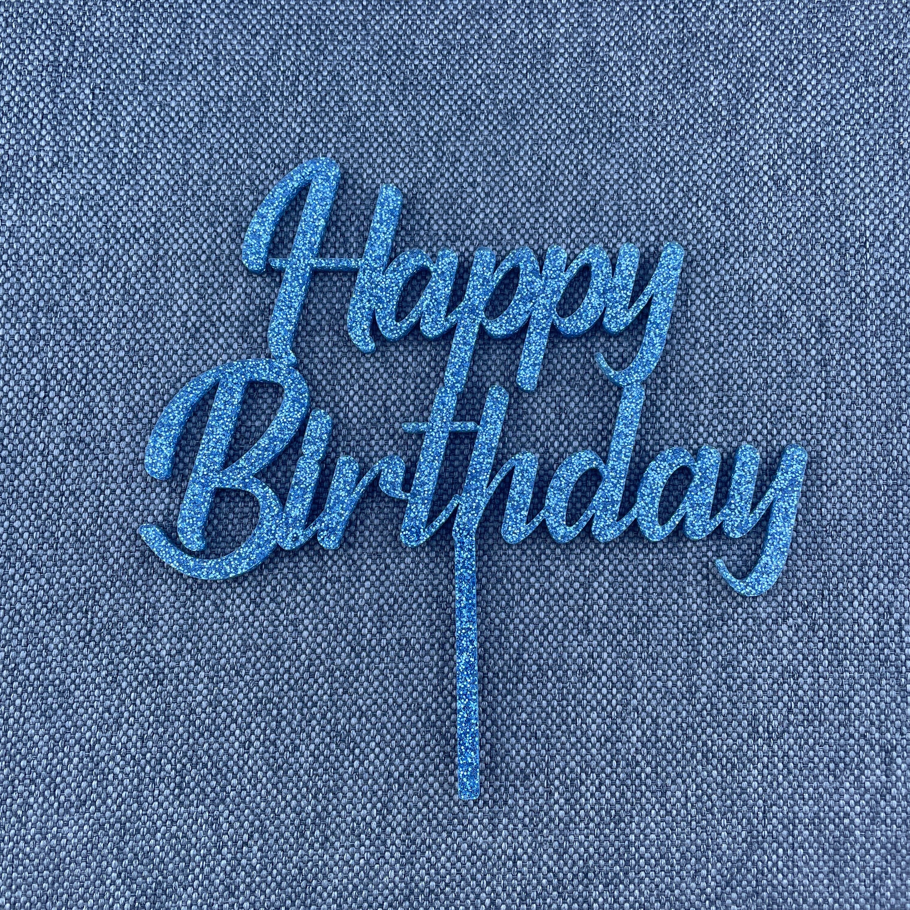 Happy Birthday | Cake Topper | Tortenstecker | viele Farben - Wiens3d