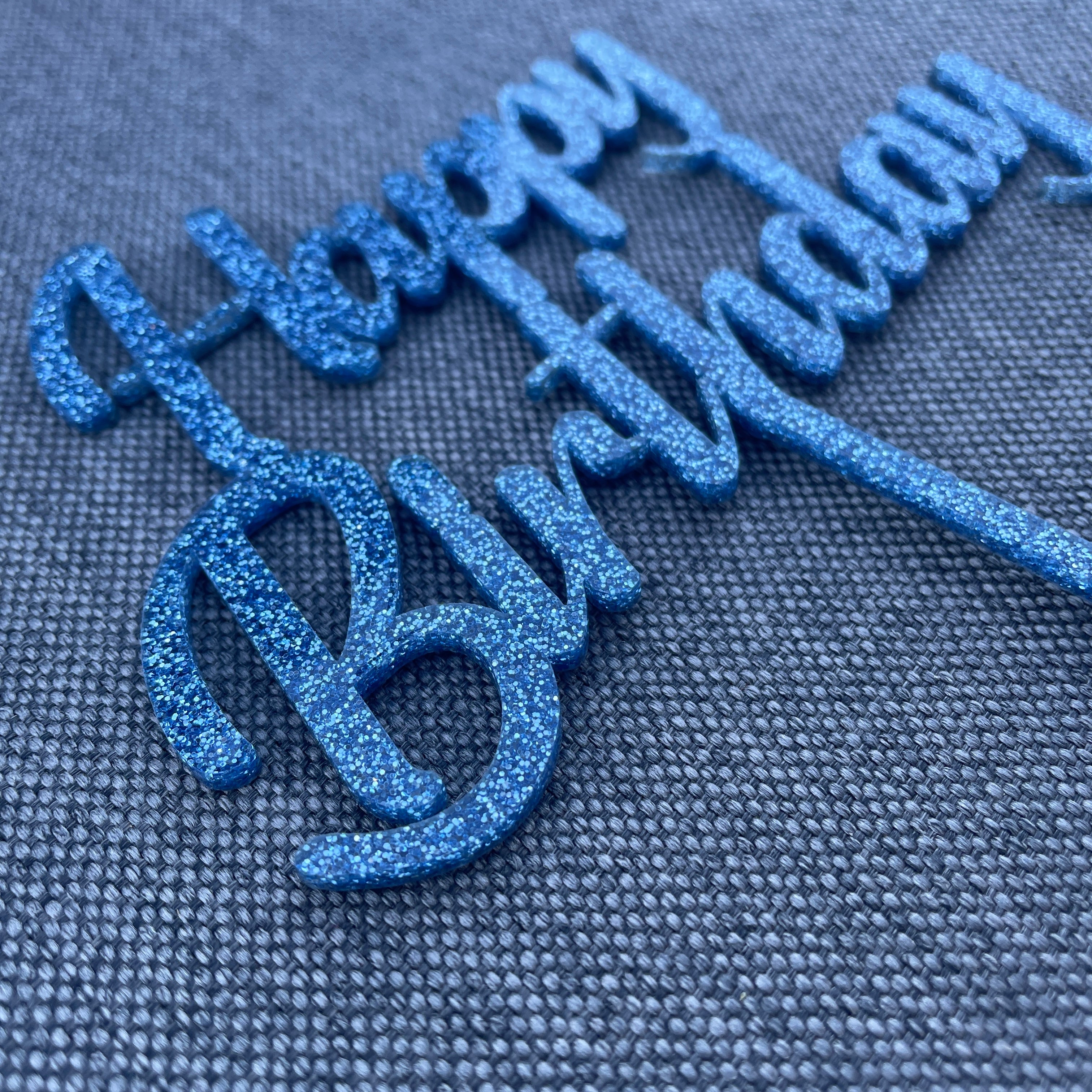 Happy Birthday | Cake Topper | Tortenstecker | viele Farben - Wiens3d