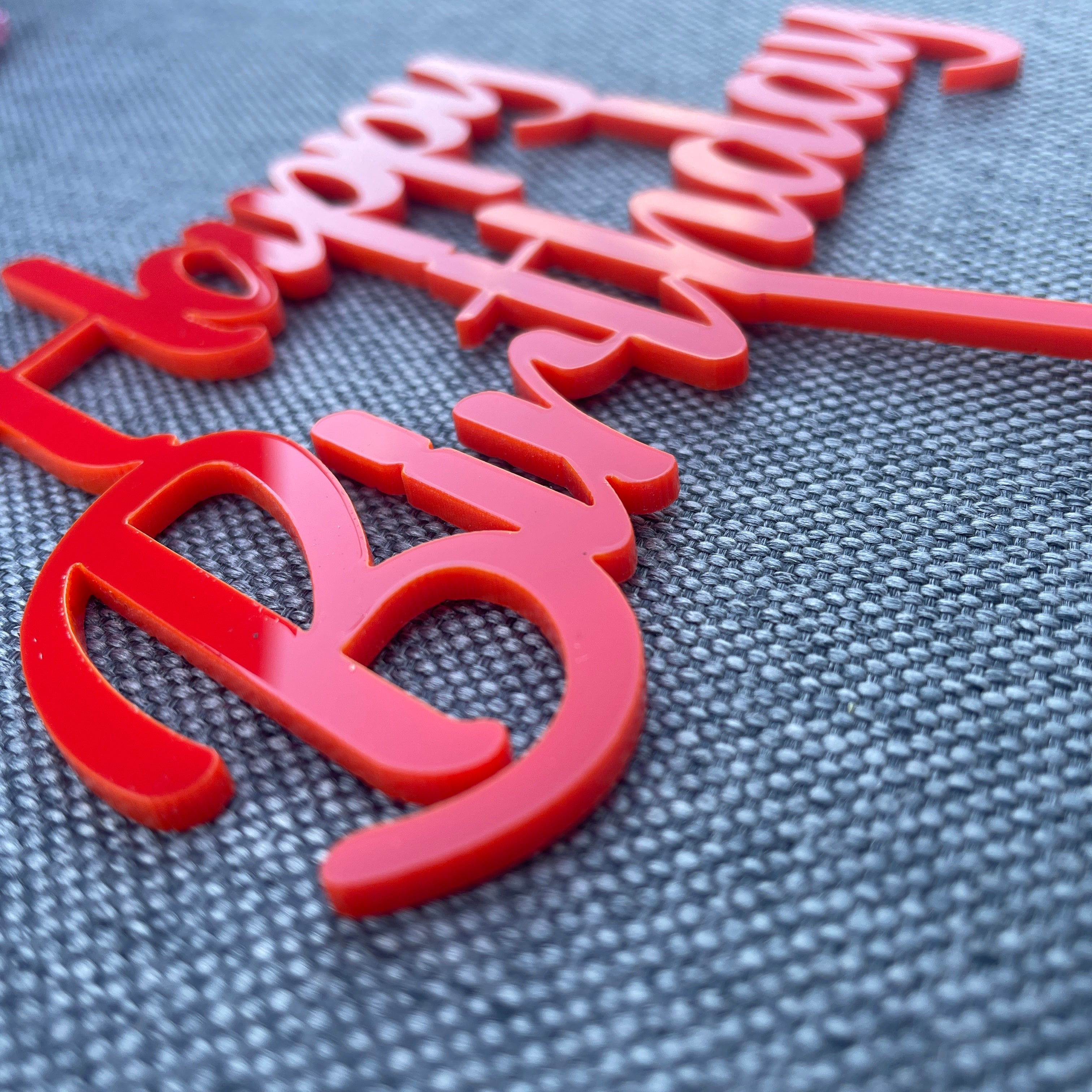Happy Birthday | Cake Topper | Tortenstecker | viele Farben - Wiens3d