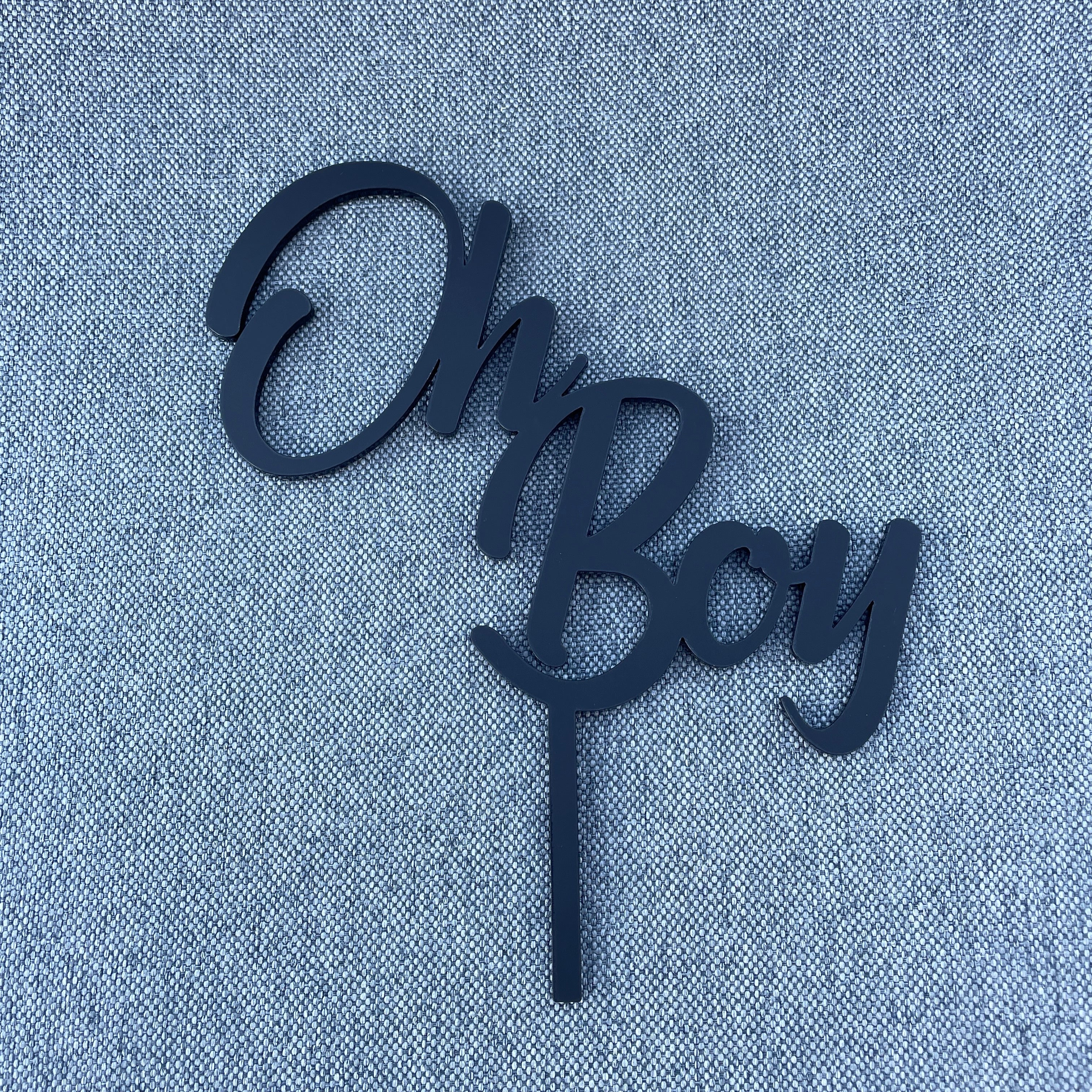 Oh Boy | Cake Topper | Tortenstecker | viele Farben - Wiens3d