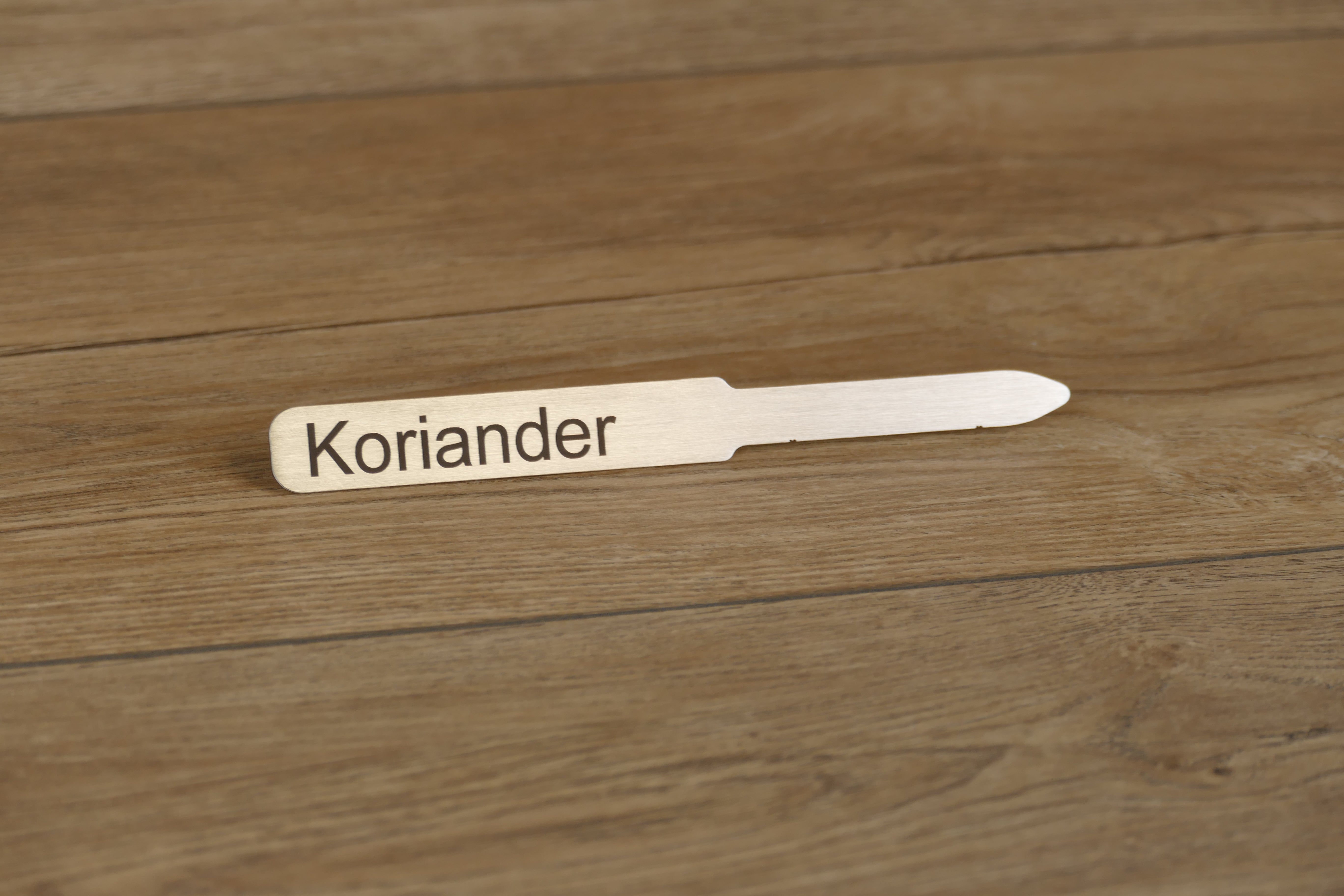 Kräuterschilder / Gemüsestecker aus Edelstahl - Wiens3d