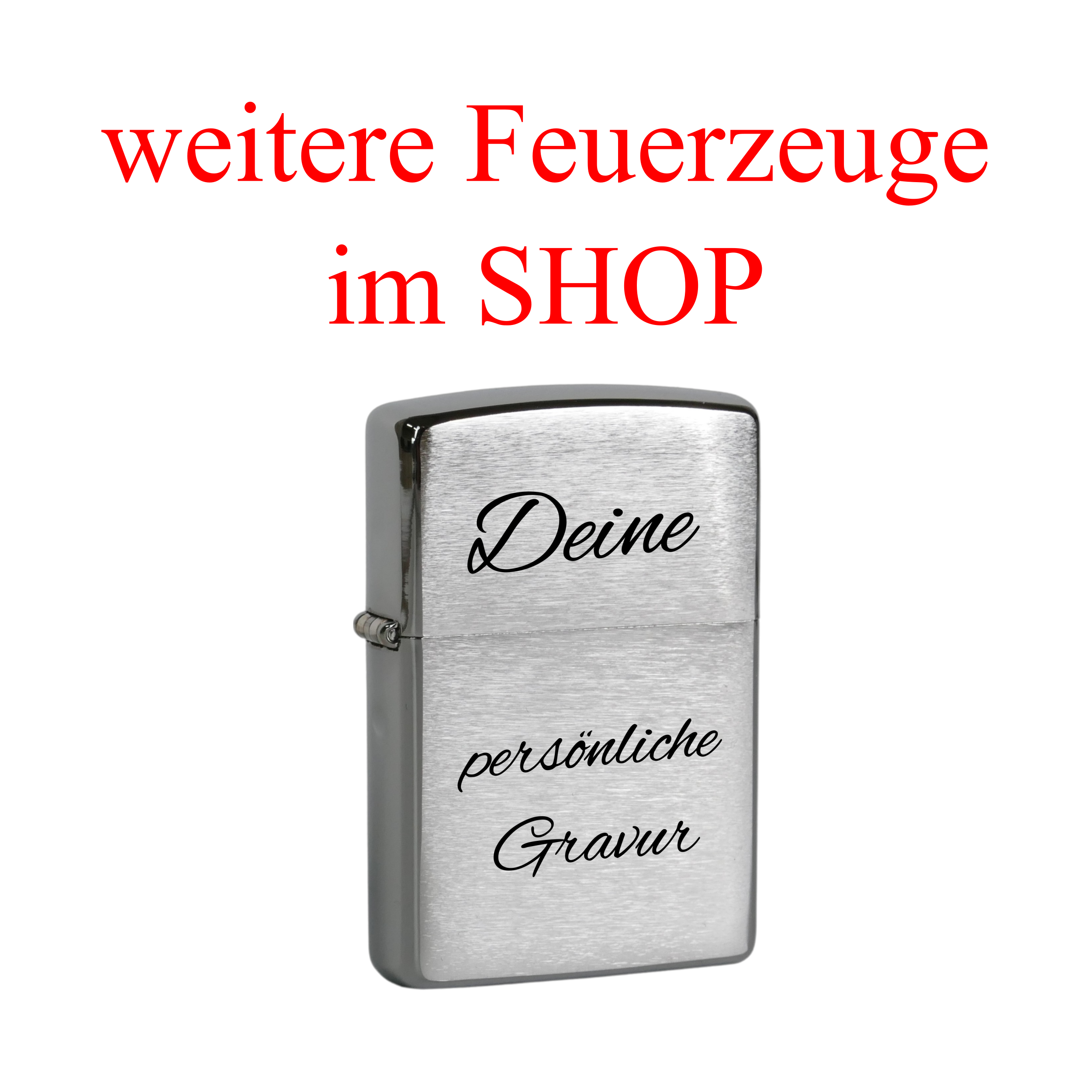 Zippo® Feuerzeug Personalisiert mit Initialien - Wiens3d