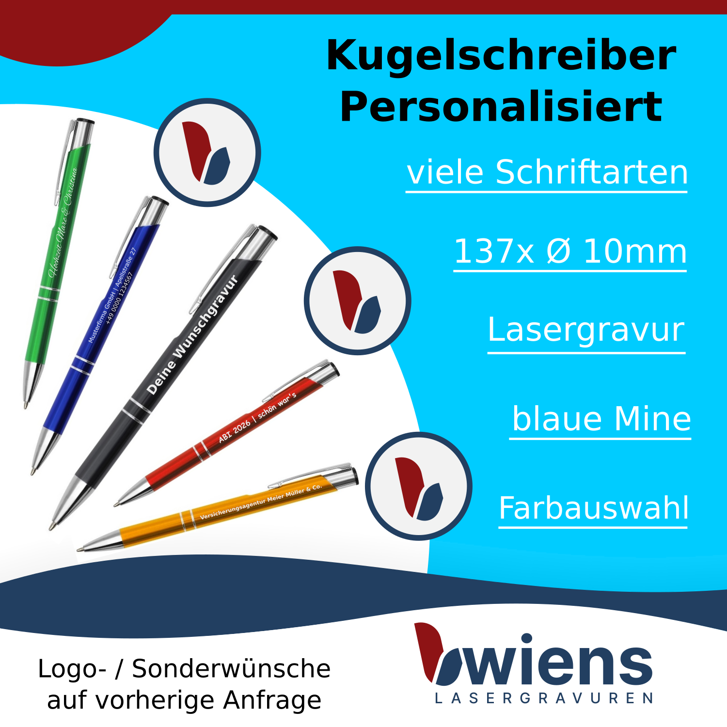 Kugelschreiber mit Logo / günstige Werbekugelschreiber