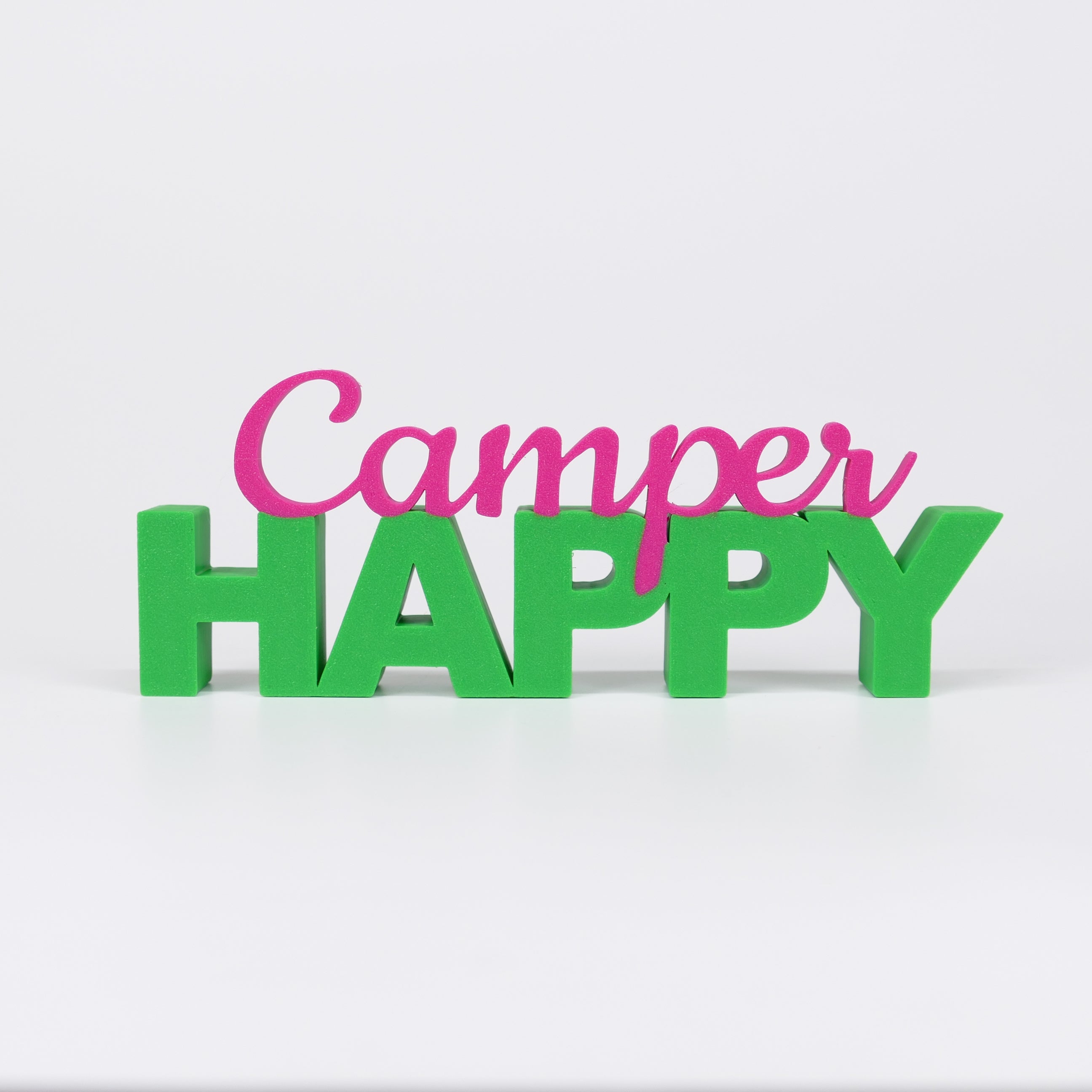 HAPPY Camper Schriftzug Deko 3D Aufsteller