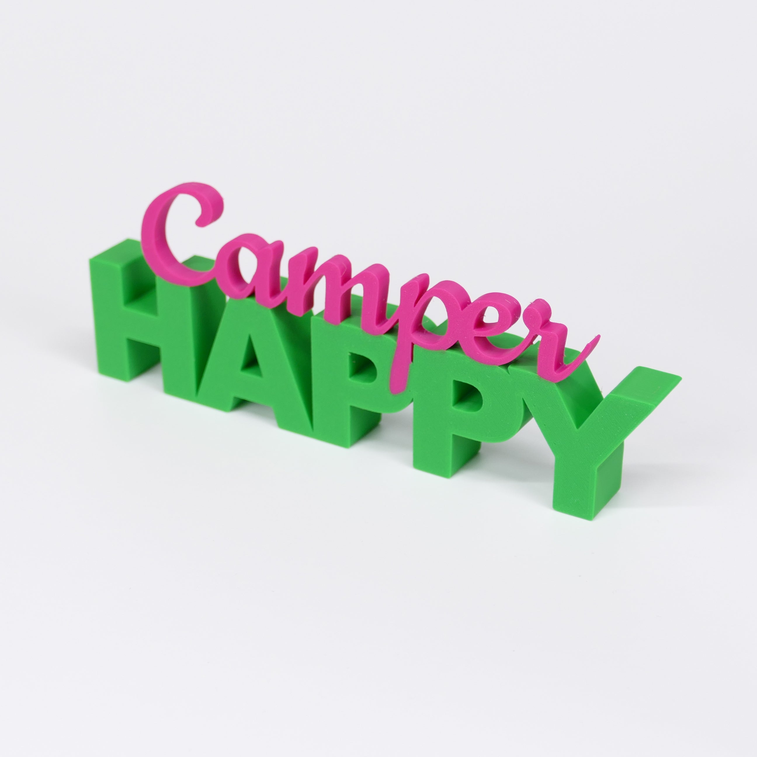 HAPPY Camper Schriftzug Deko 3D Aufsteller