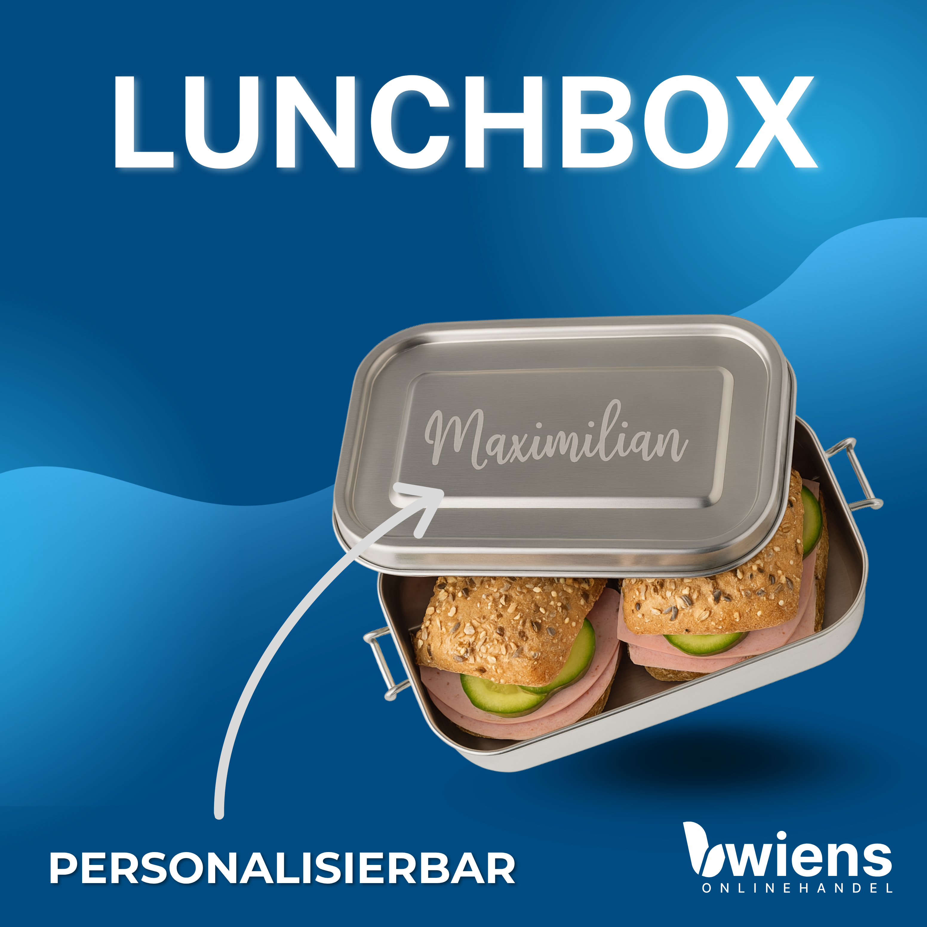 Edelstahl-Lunchbox mit Gravur – 750 ml | Personalisiert