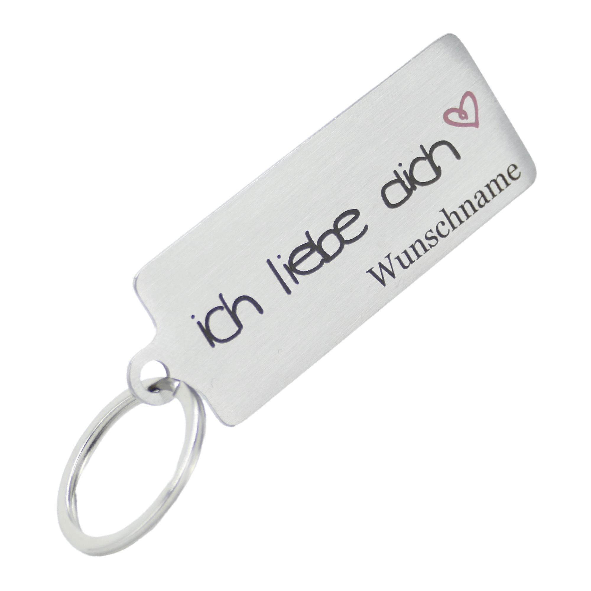 Schlüsselanhänger "ich liebe dich" mit Wunschnamen - Wiens3d