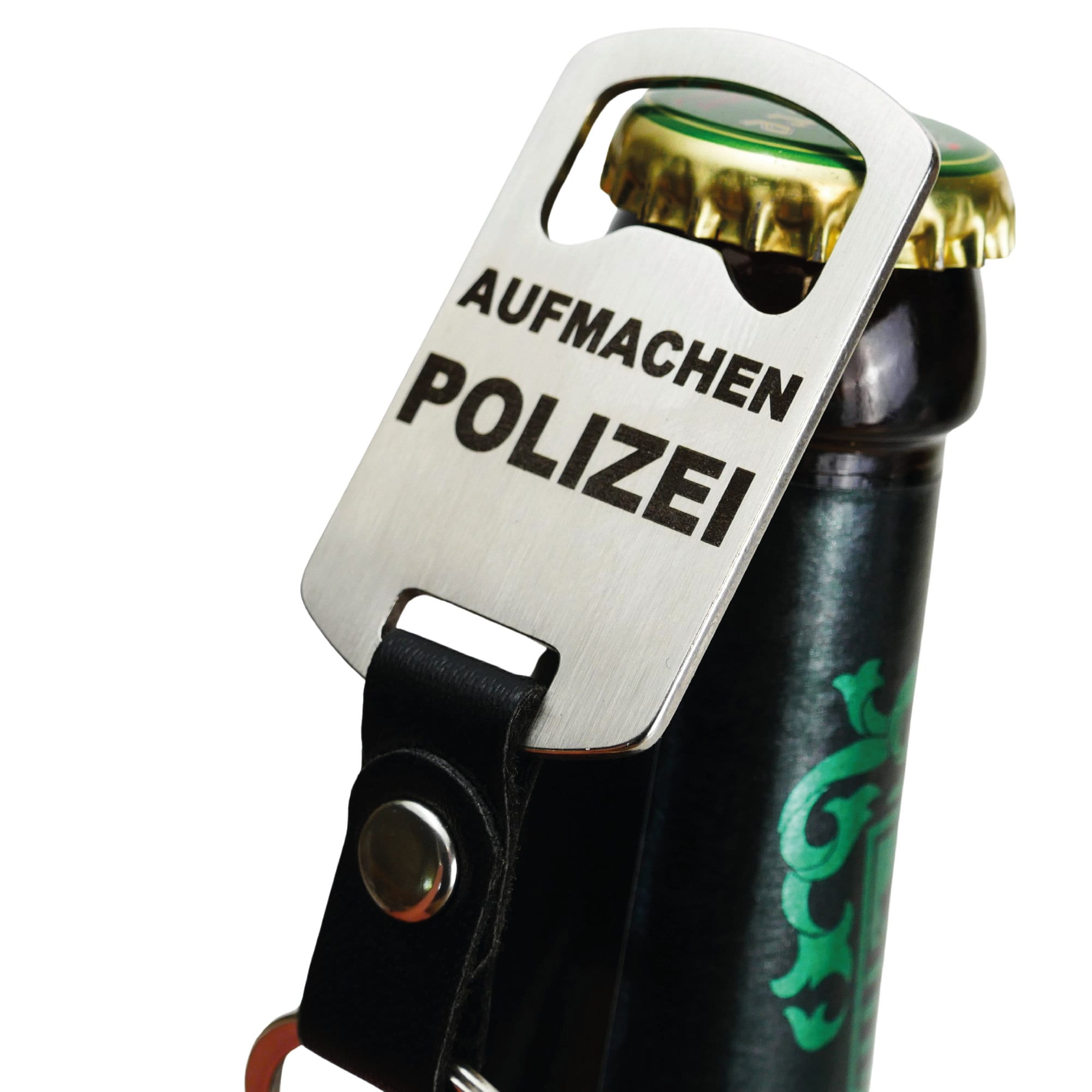 Flaschenöffner Schlüsselanhänger Viele SPRÜCHE Bieröffner Kapselheber Lustiges Geschenk für Polizei Arzt Feuerwehr Studenten uvm.