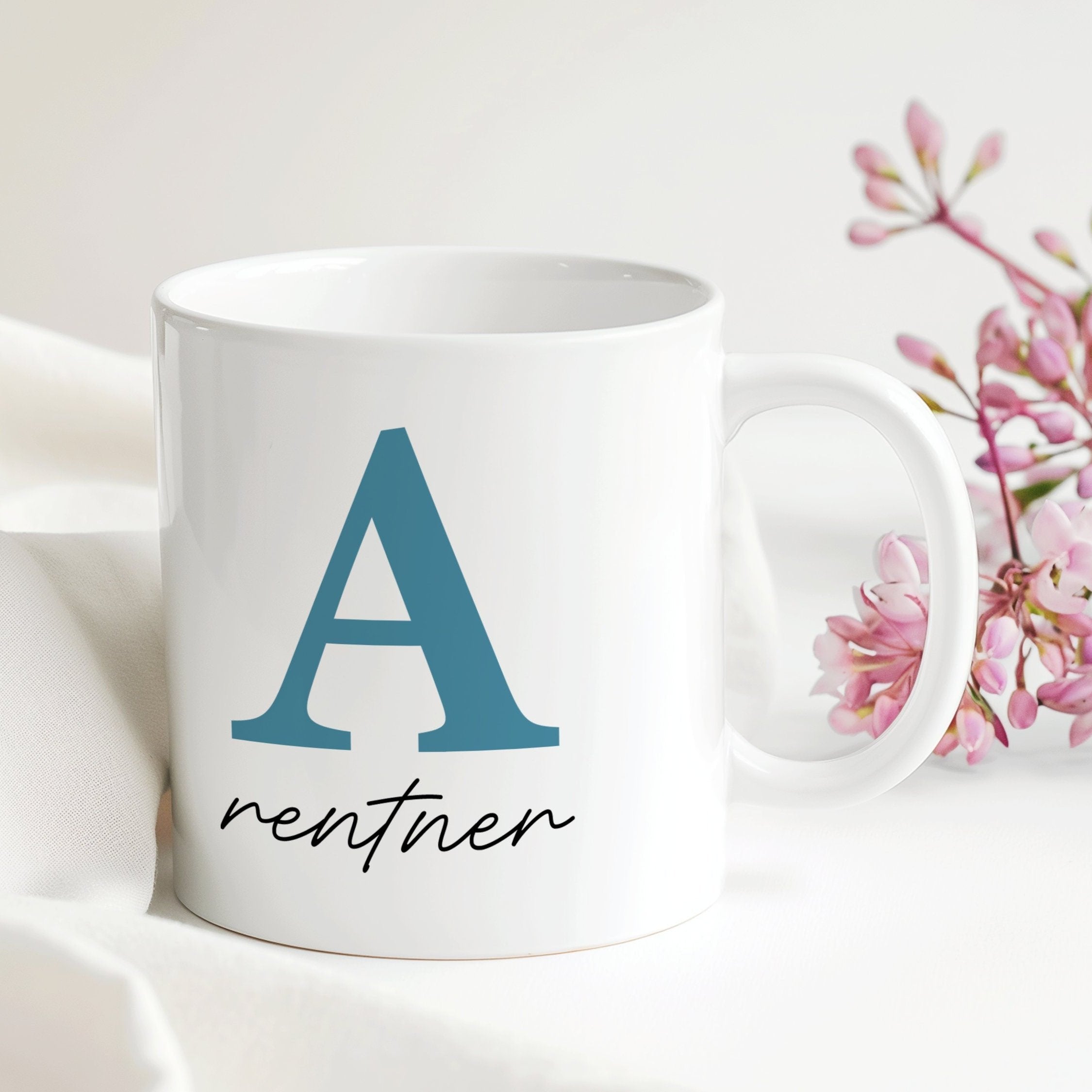 Rentner Tasse - für die Tasse musste ich lange arbeiten | Geschenk Rente Geburtstag Weihnachten Ostern 330 ml - 0082 - 0082_1