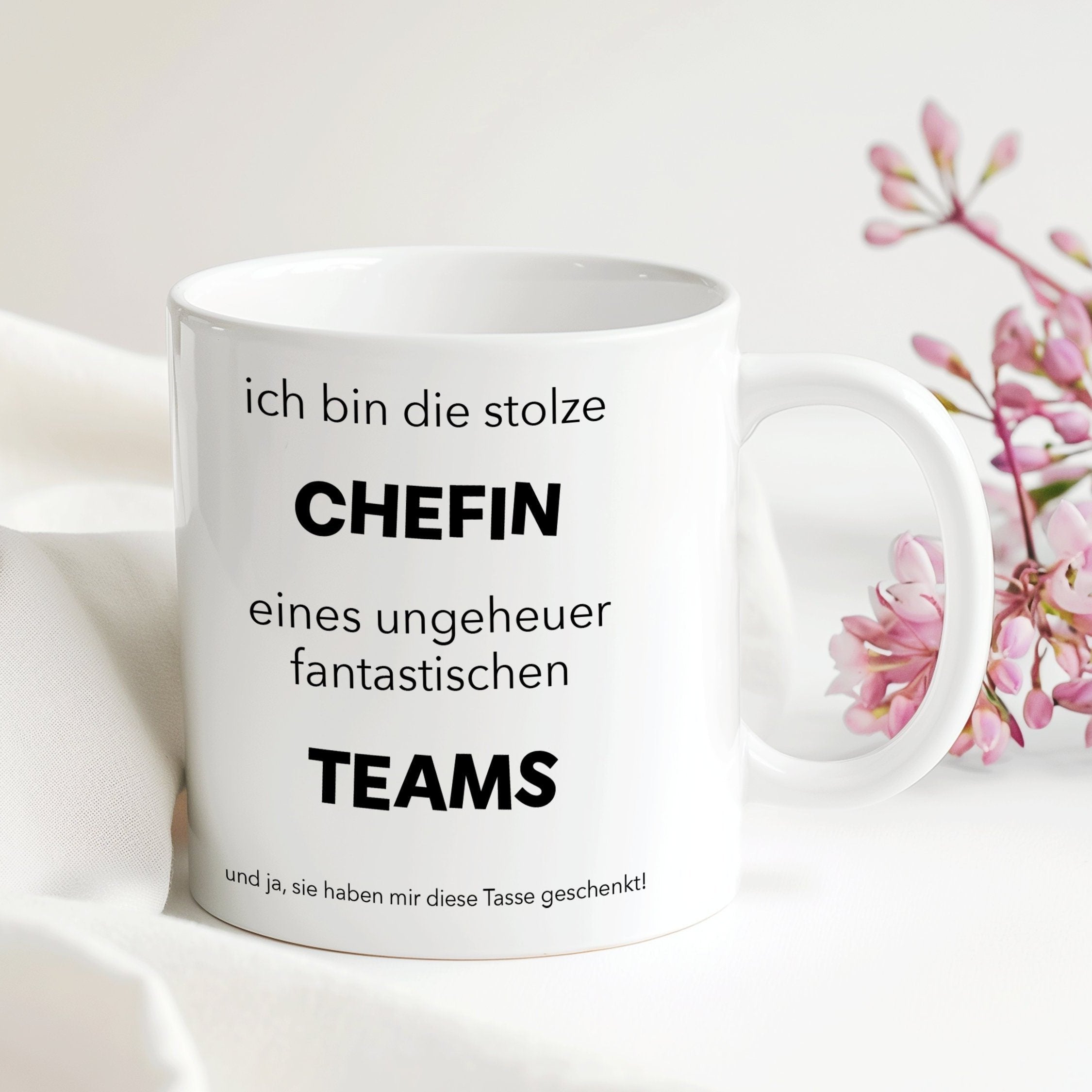 Chef/-in Tasse Arbeit | Chef Chefin Tasse für die Arbeit | Geschenk Weihnachten Geburtstag | 330 ml